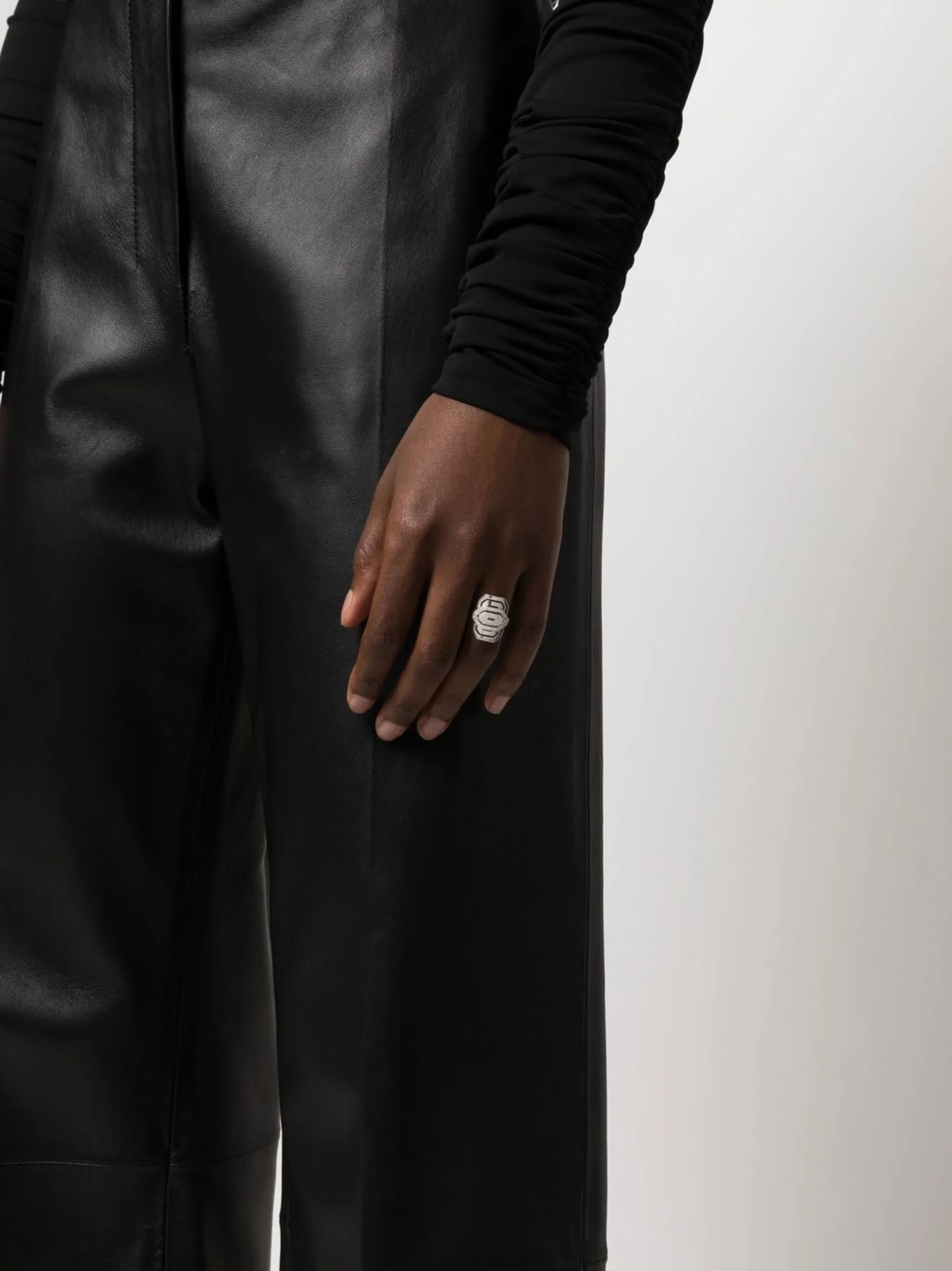 Mini My Way Half Paved ring