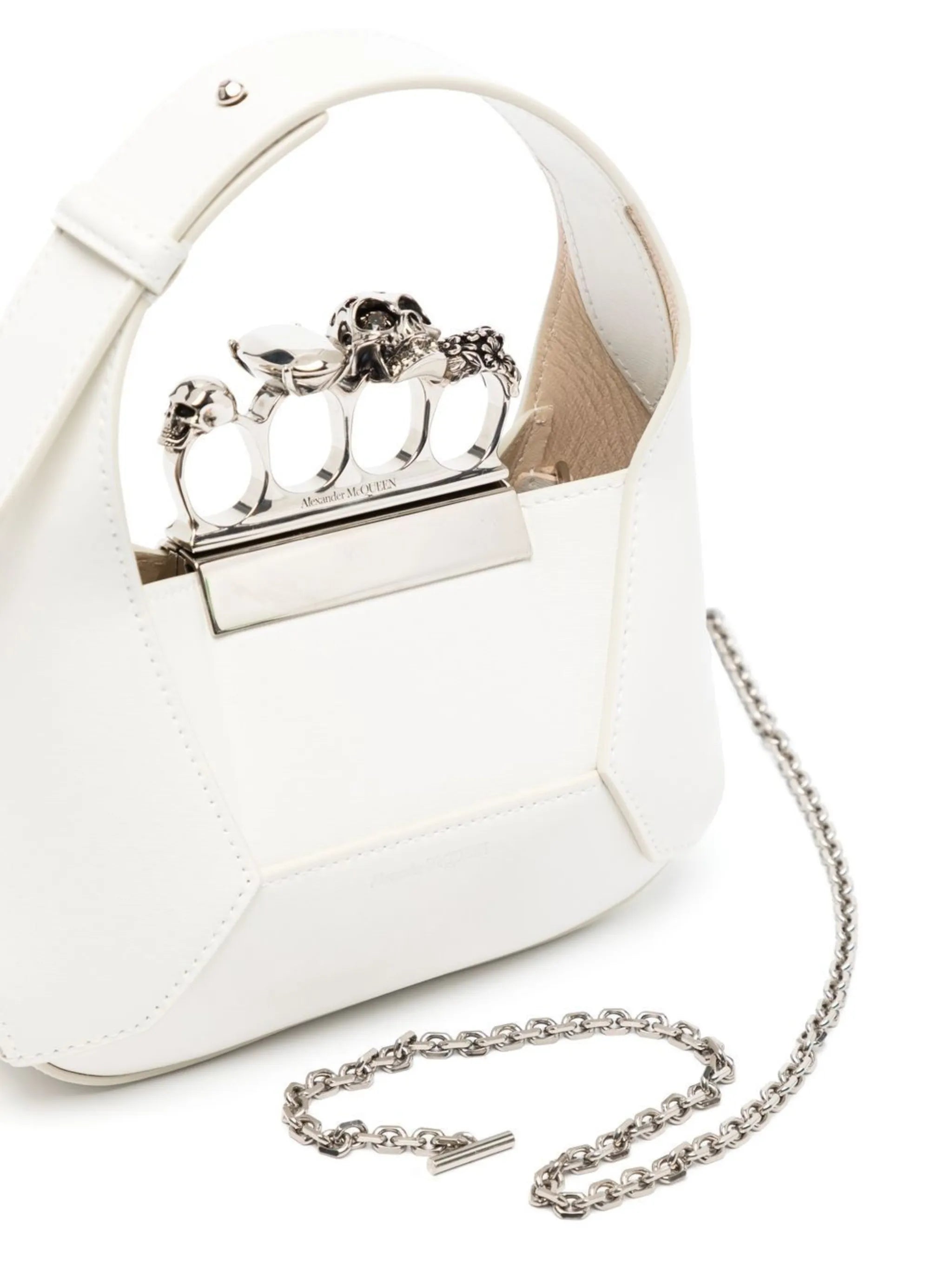 The Jewelled Hobo leather mini bag