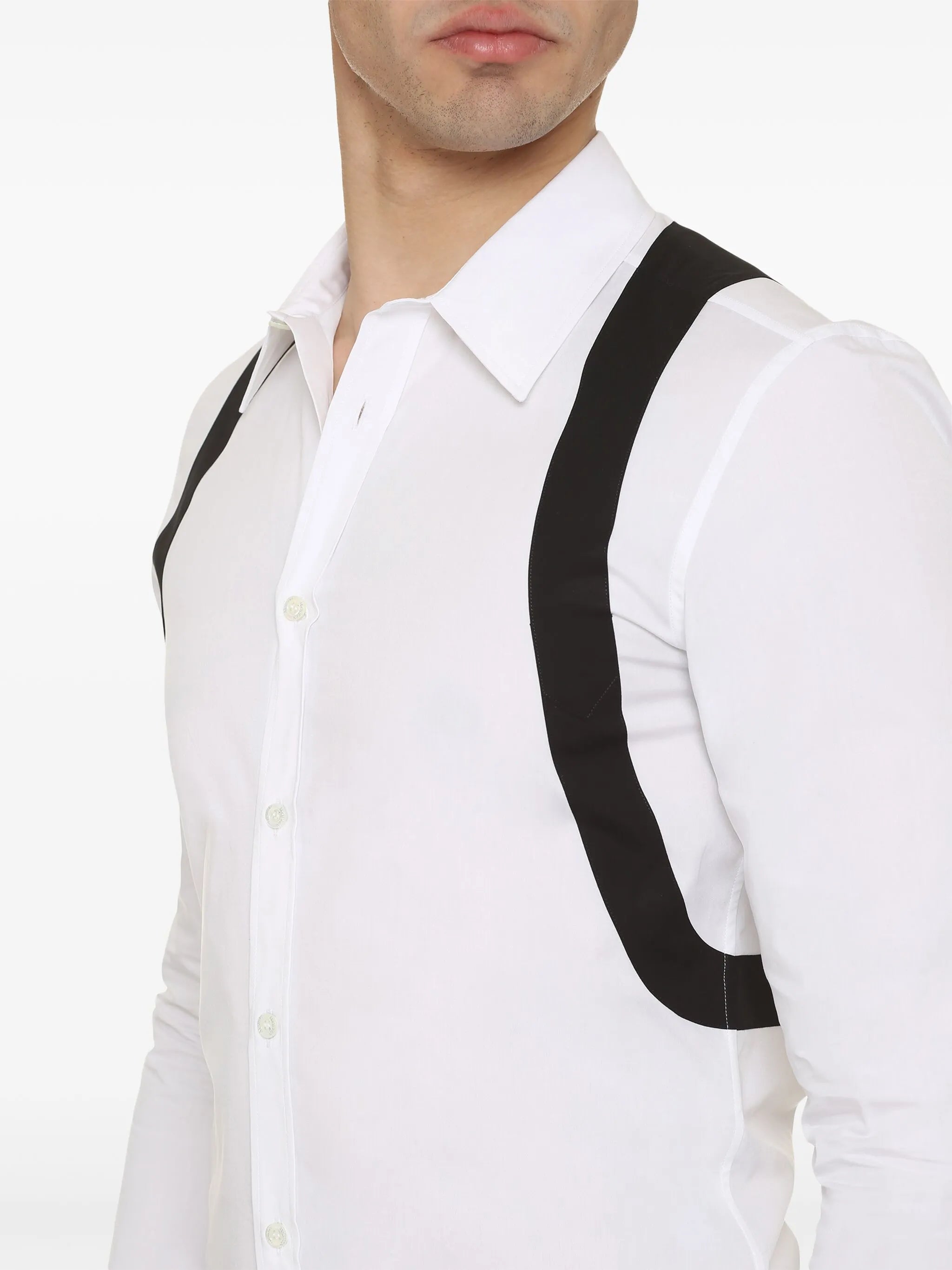 Harness button-up shirt