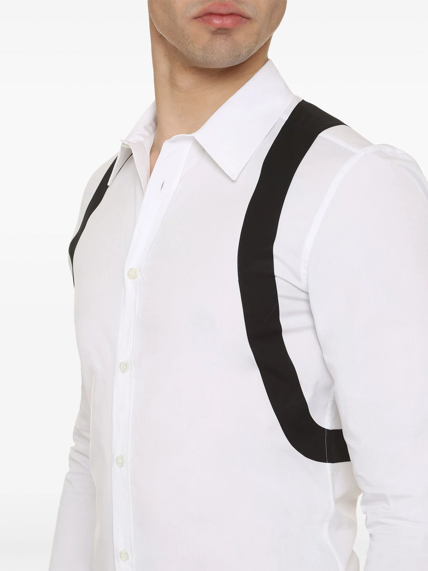Harness button-up shirt