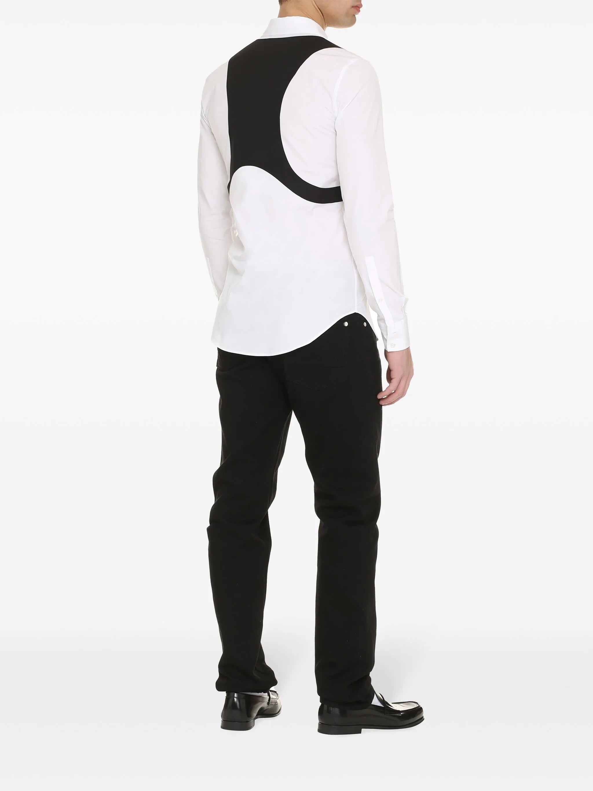 Harness button-up shirt