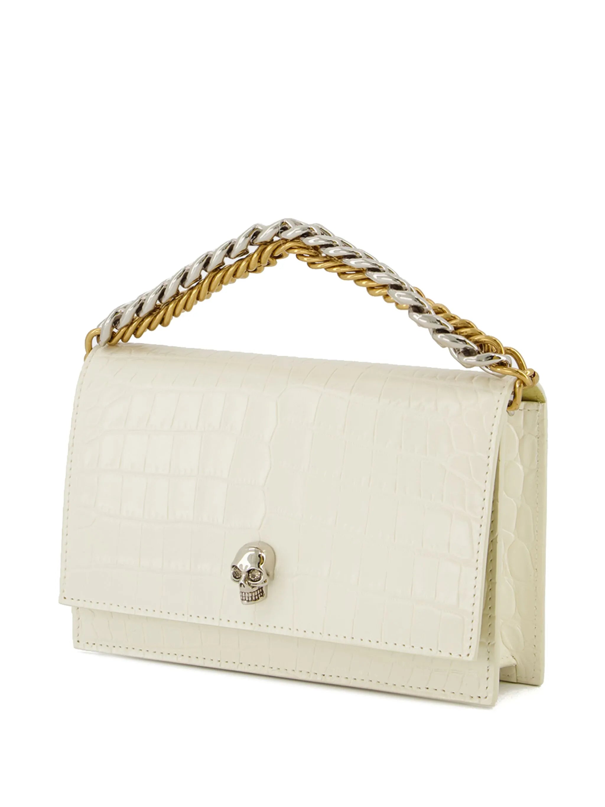 leather skull-stud bag