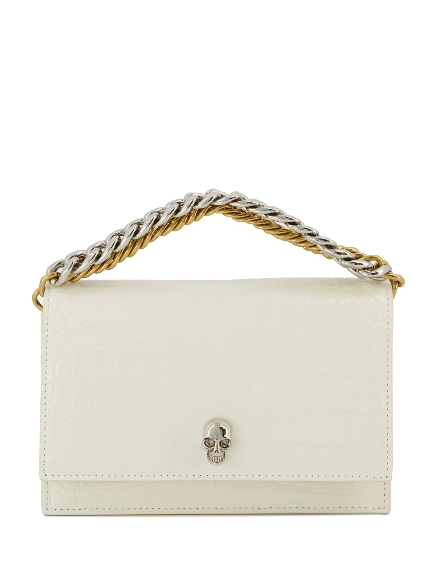 leather skull-stud bag