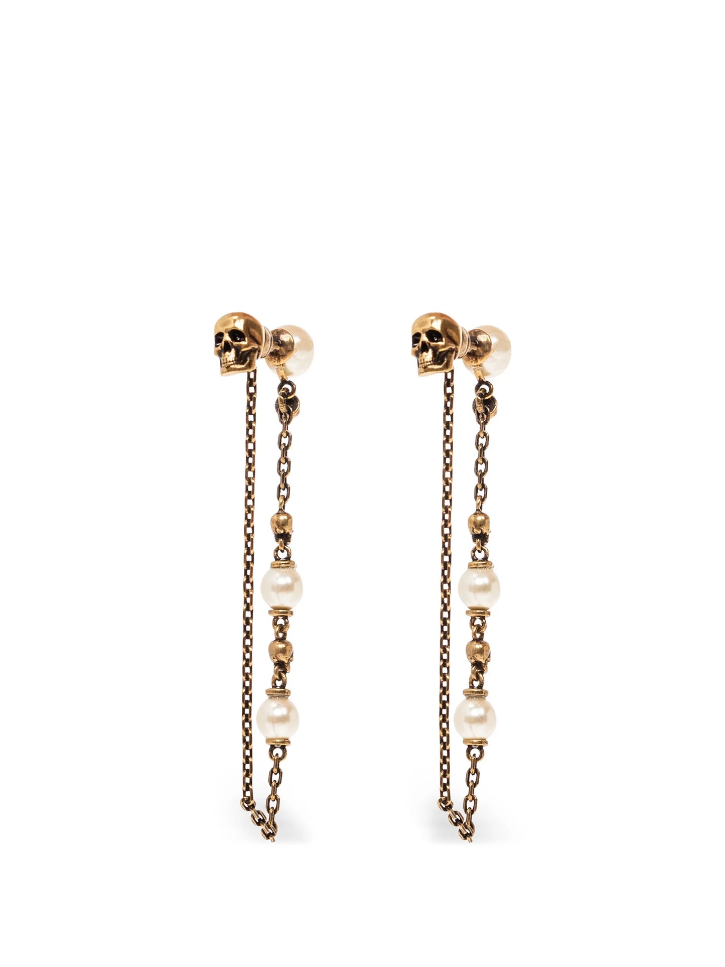 skull-motif earrings