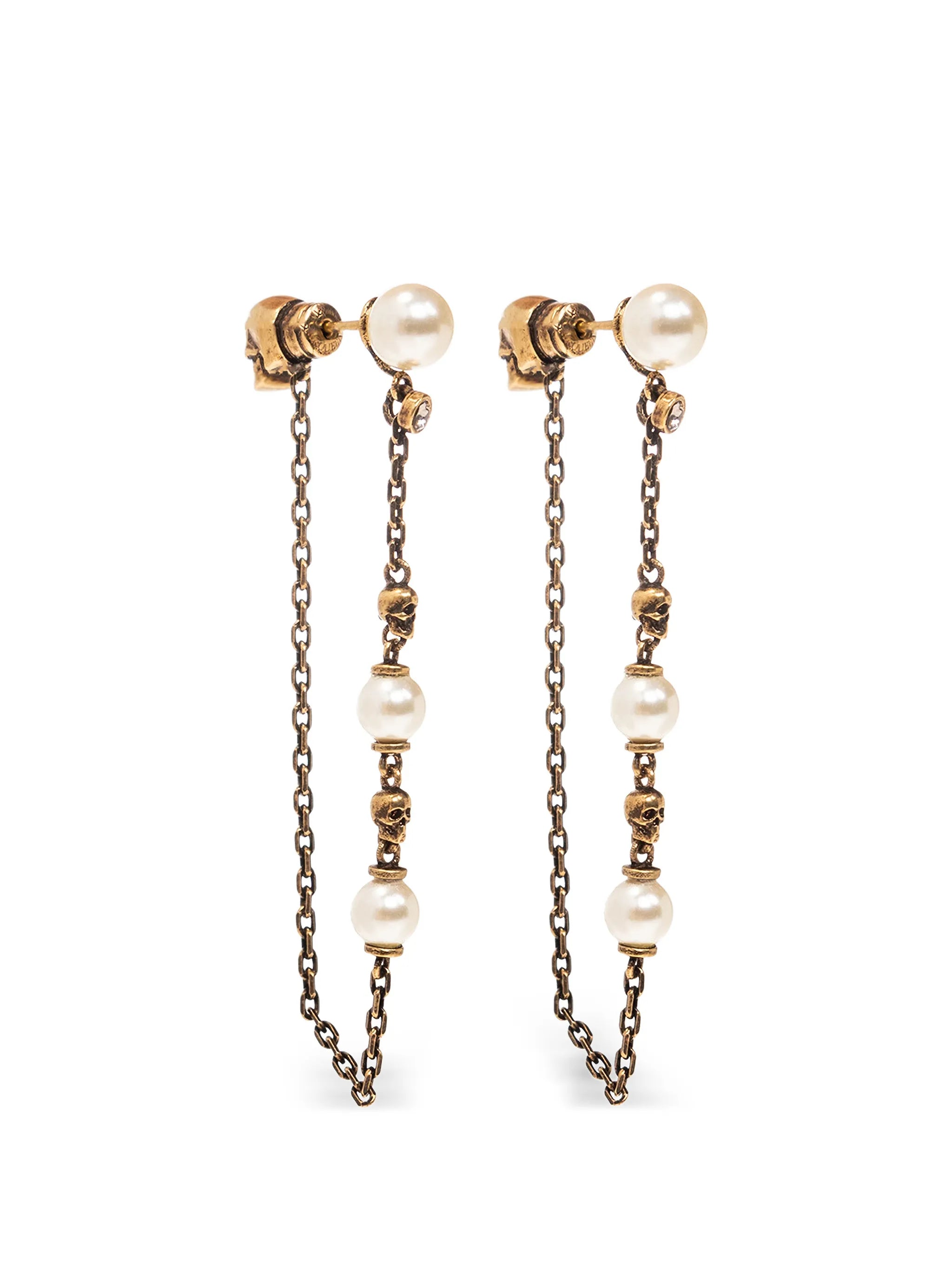 skull-motif earrings