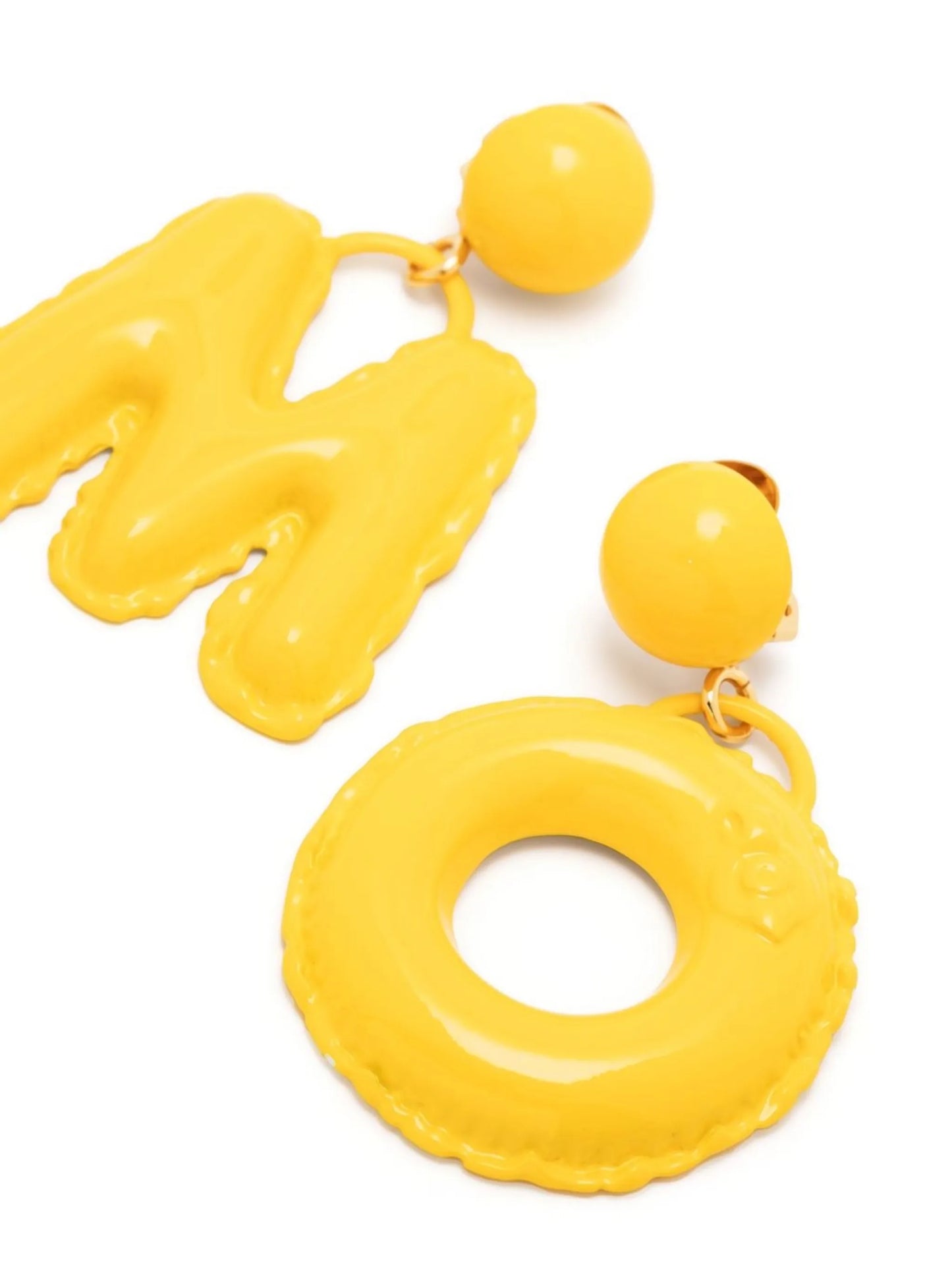 Letter drop earrings