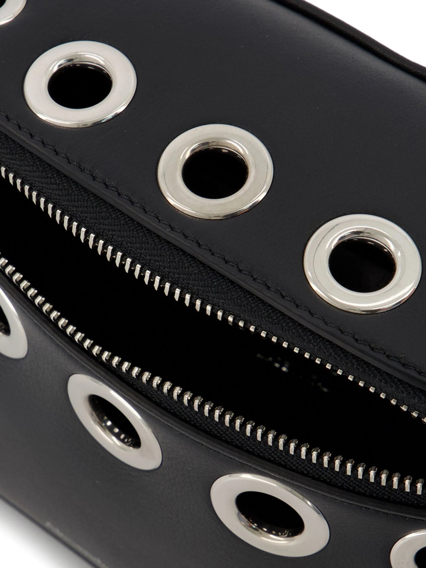 Biker punch-holes belt bag
