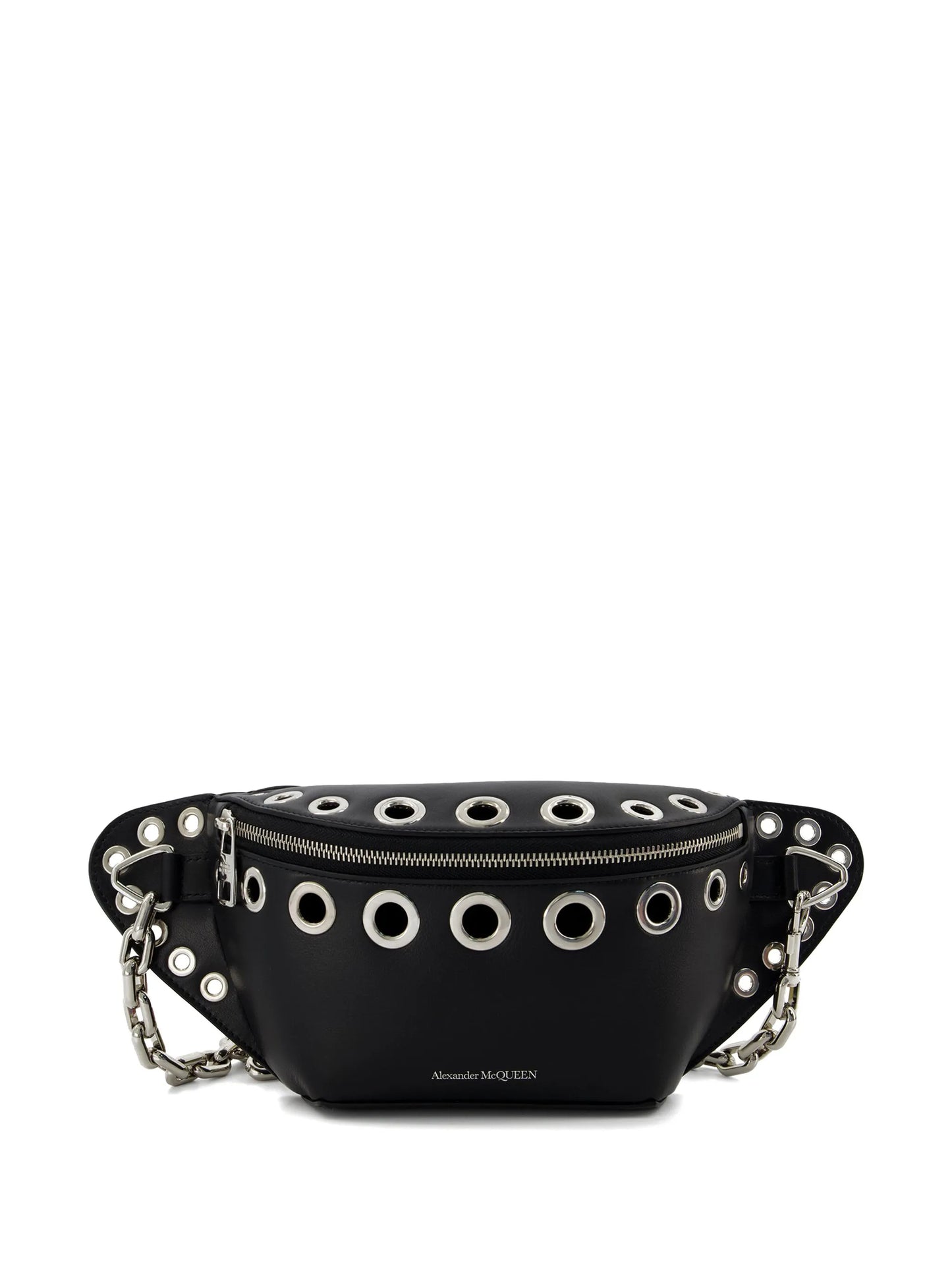 Biker punch-holes belt bag
