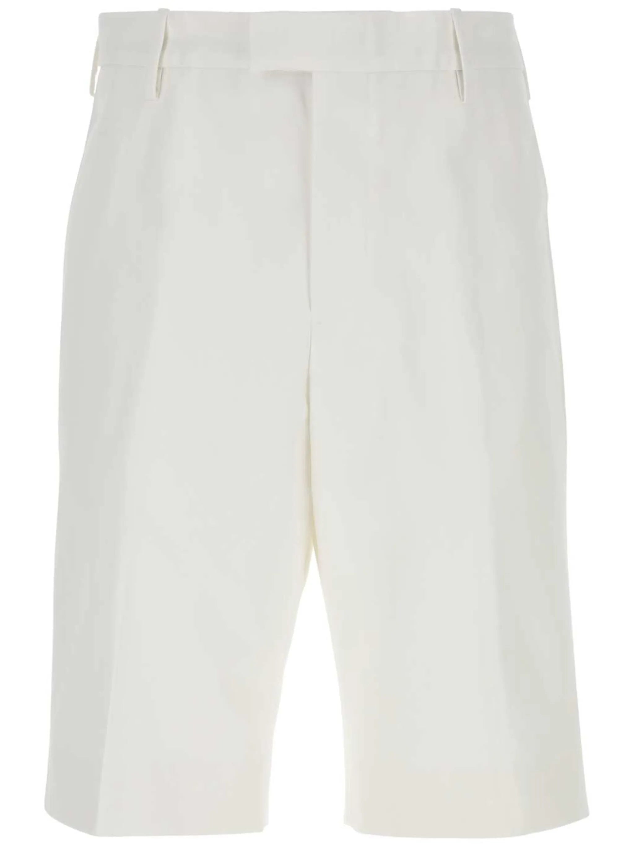 knee-length tailored shorts