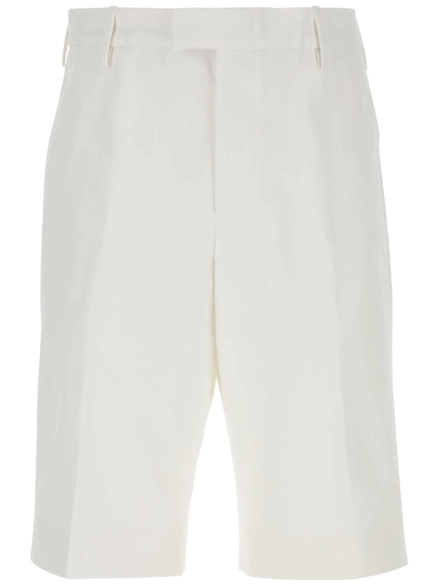 knee-length tailored shorts