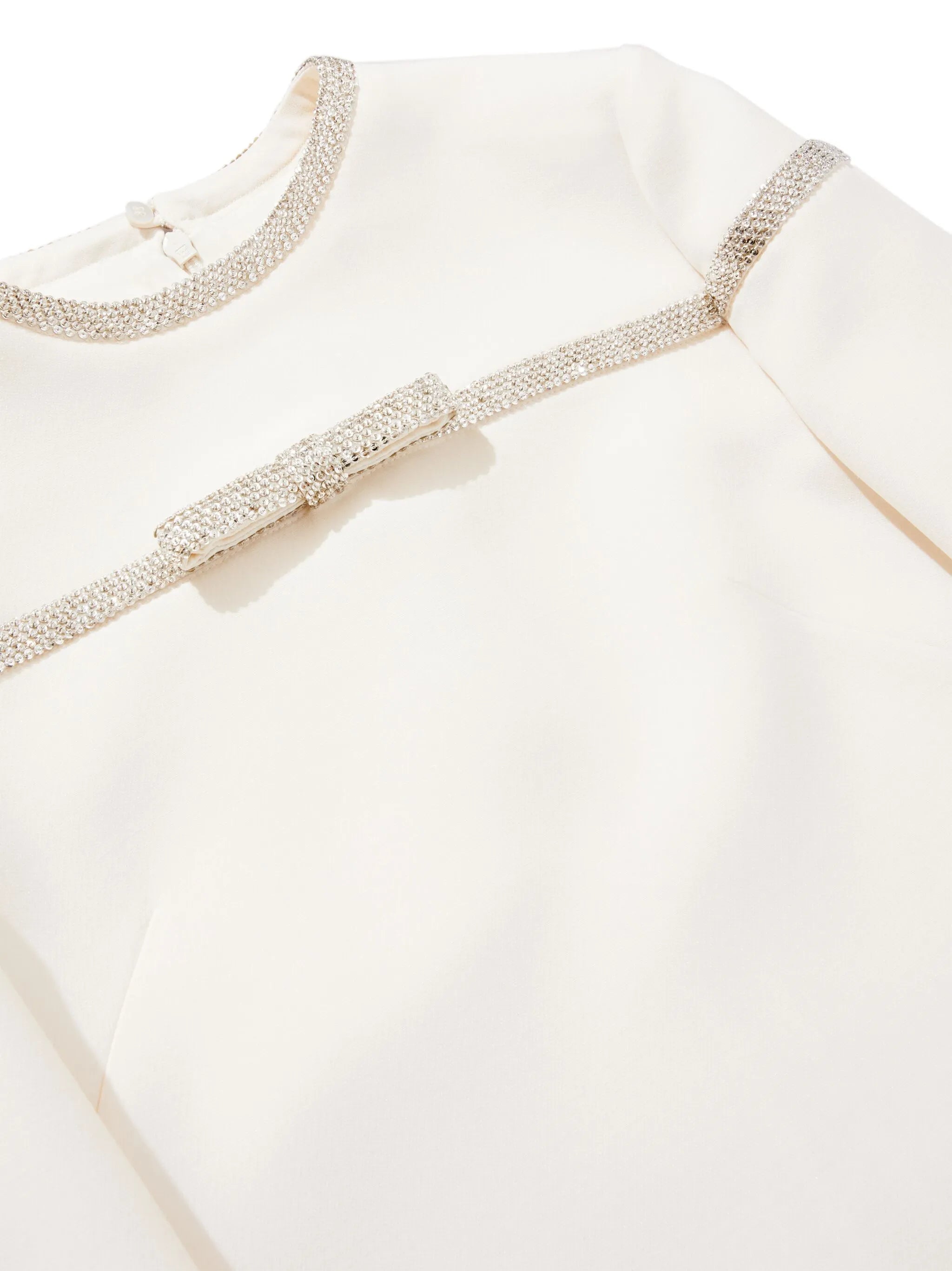 Crepe Couture embroidered short dress
