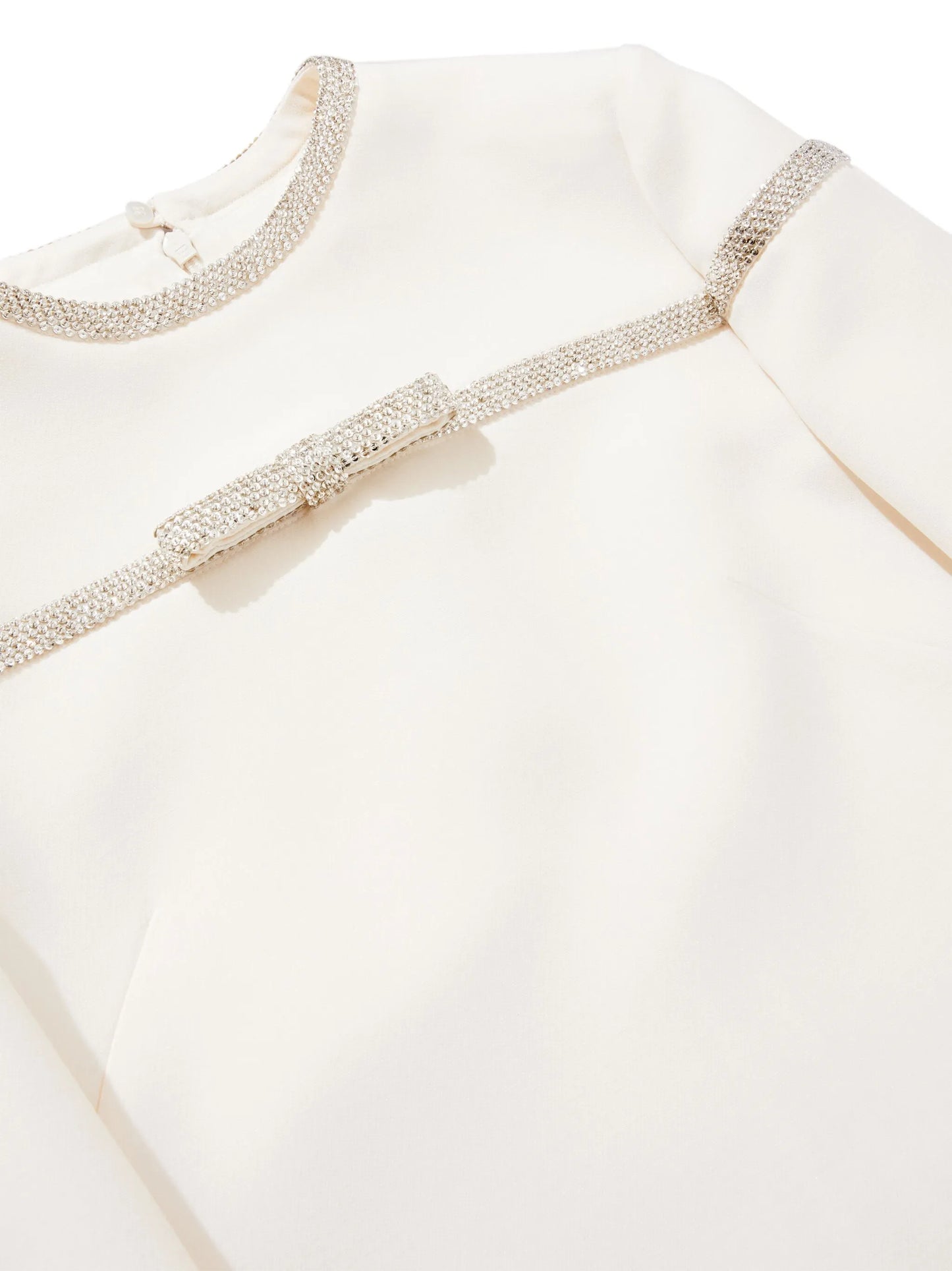 Crepe Couture embroidered short dress