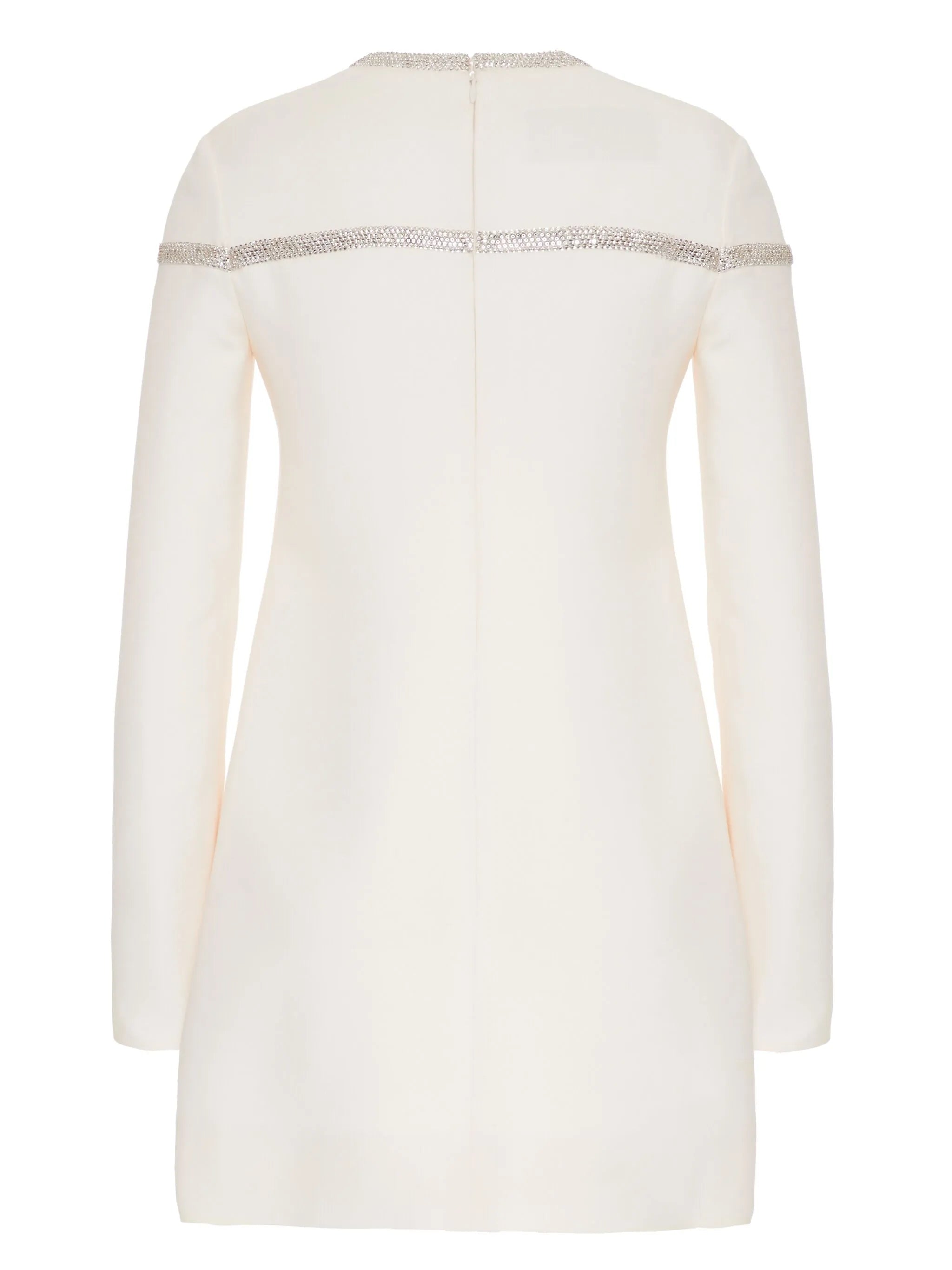 Crepe Couture embroidered short dress