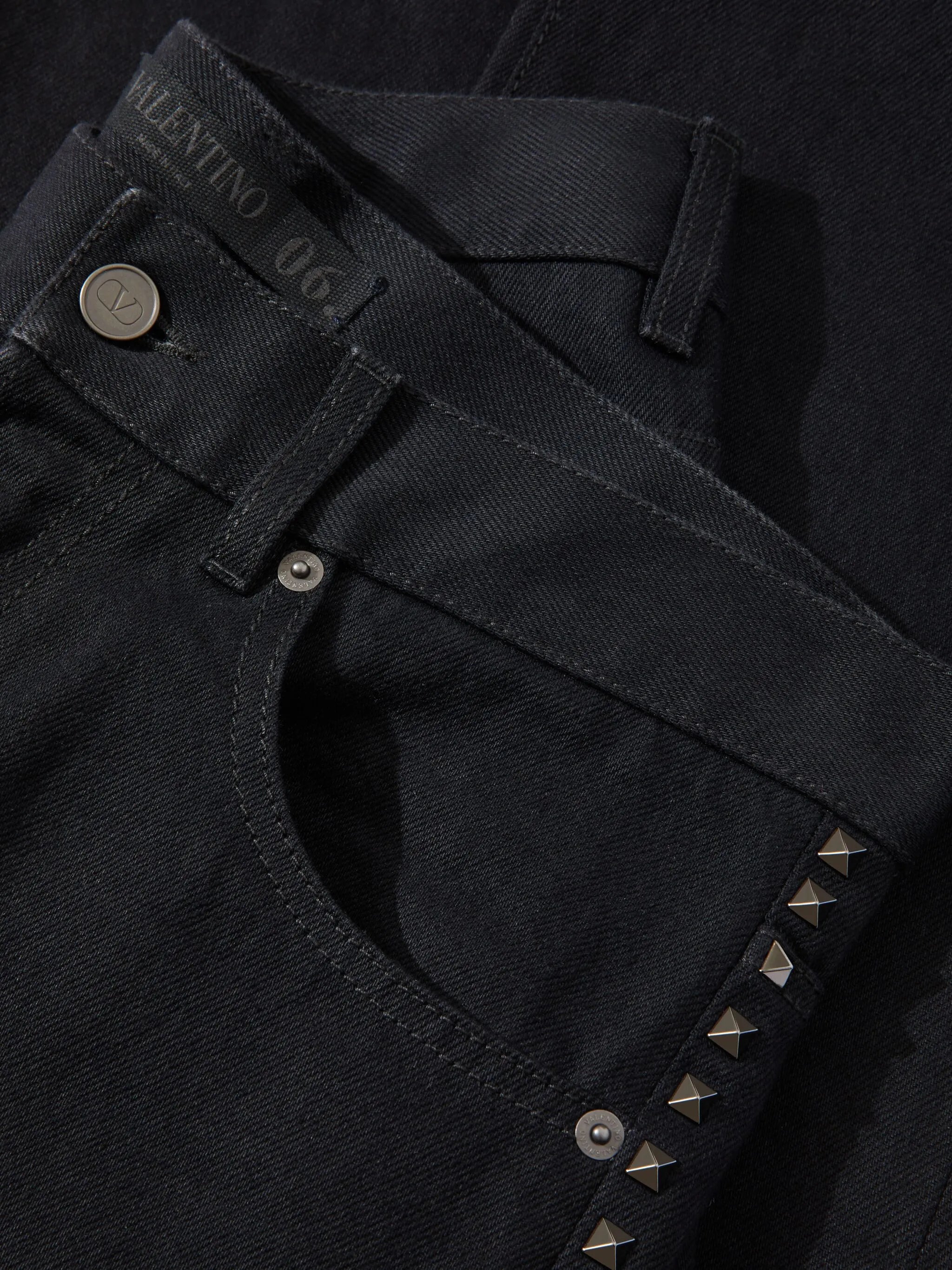 Untitled studs straight-leg jeans