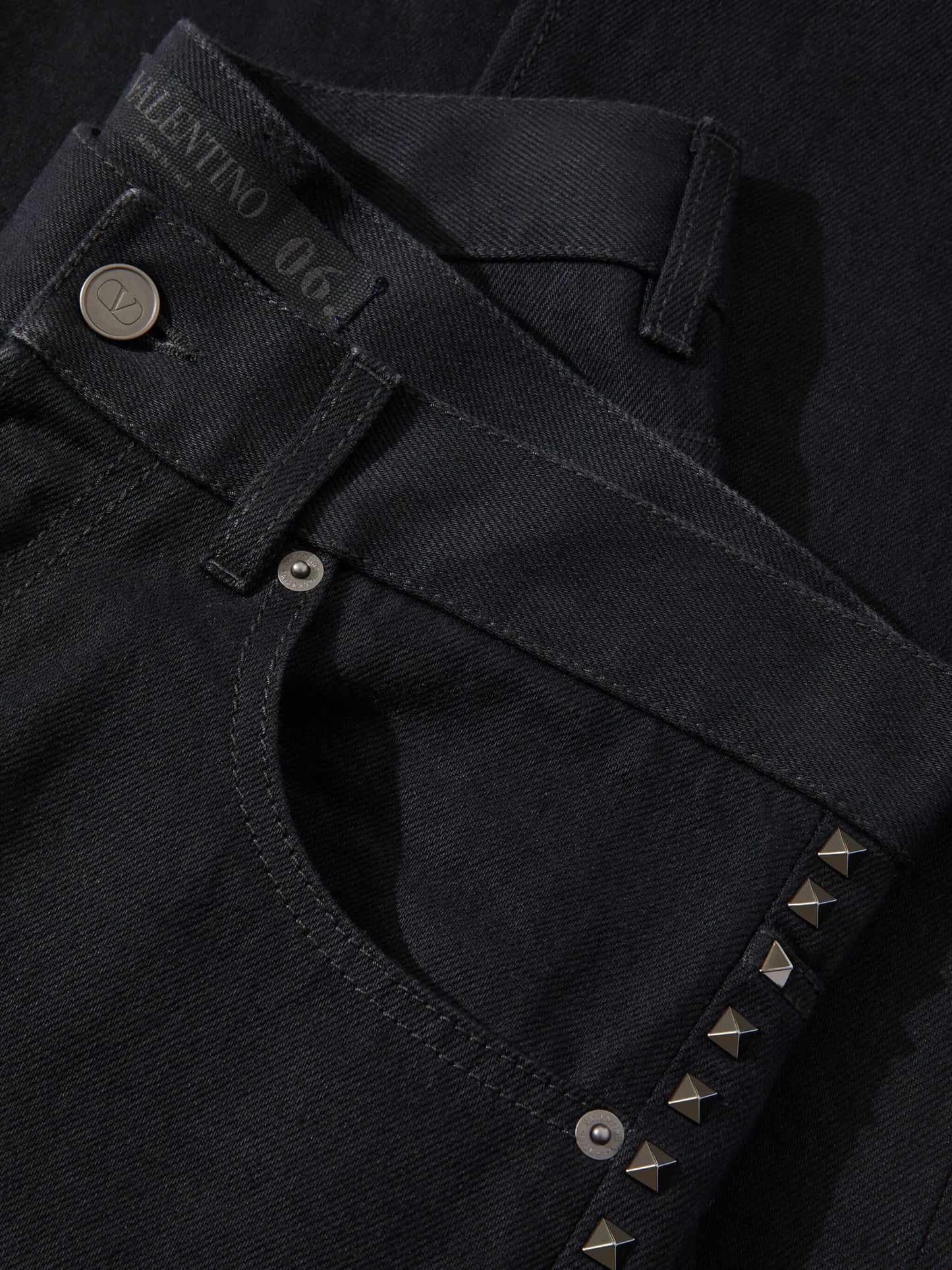 Untitled studs straight-leg jeans