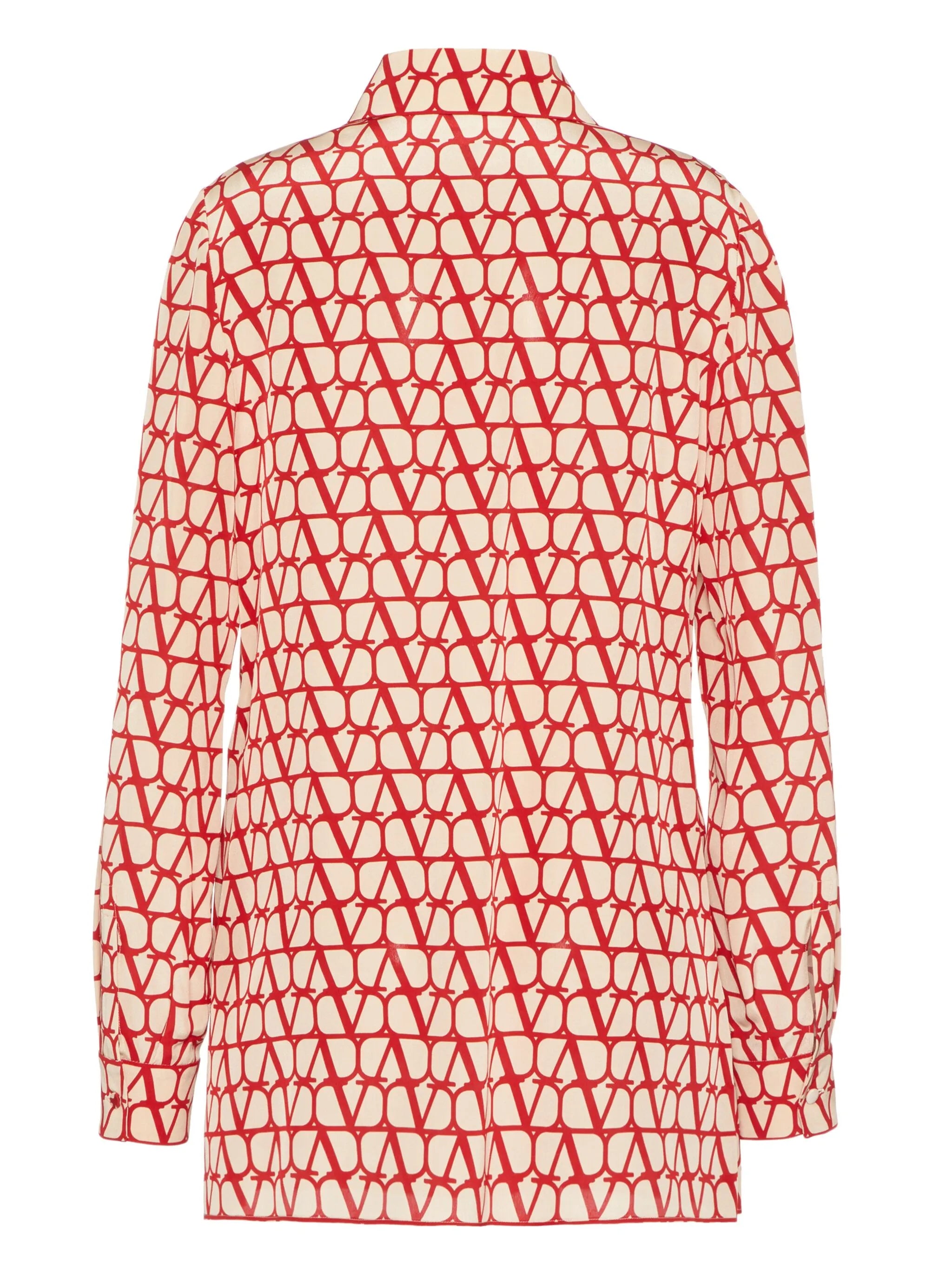 VLogo Signature crepe de chine top