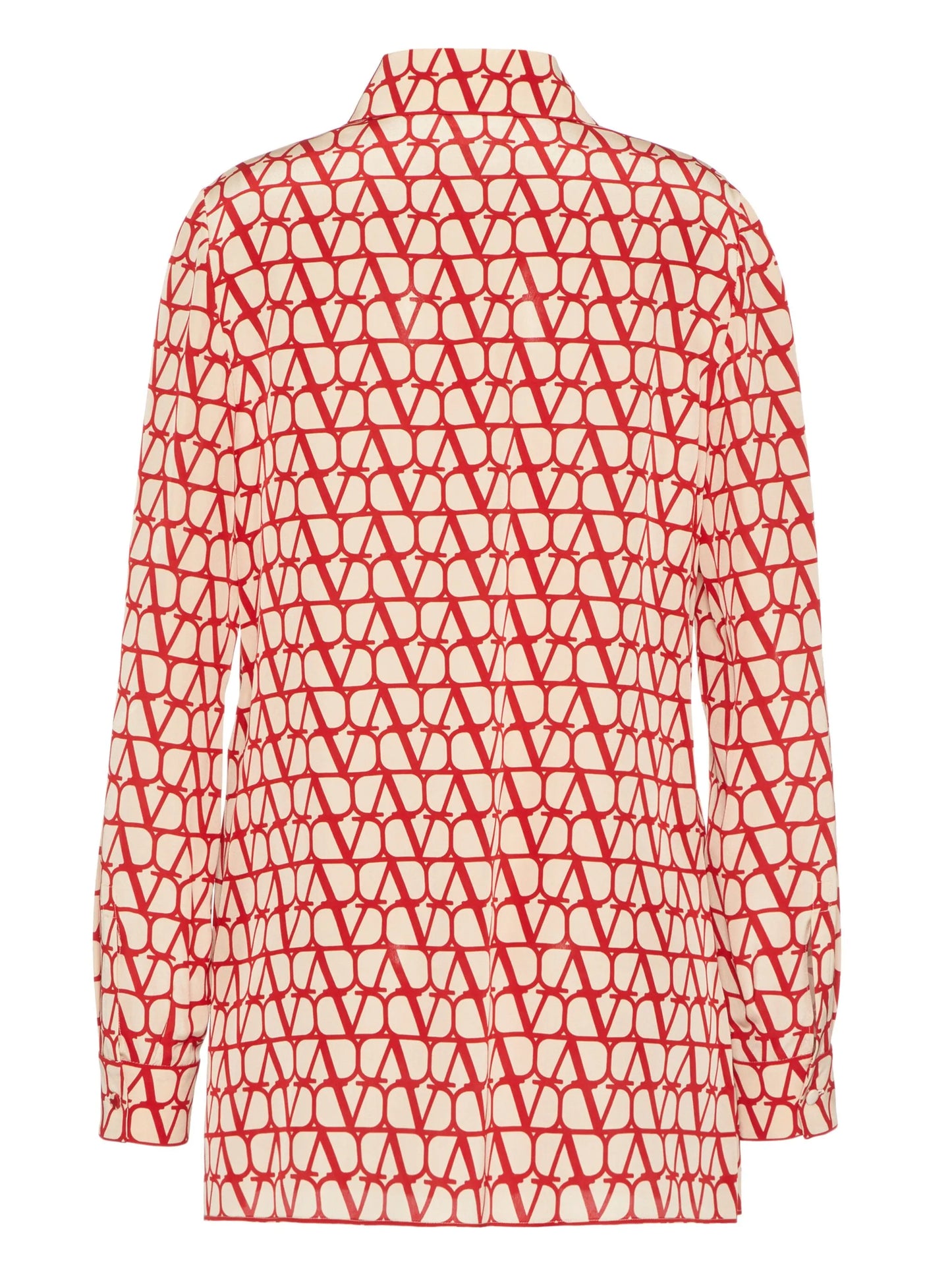VLogo Signature crepe de chine top