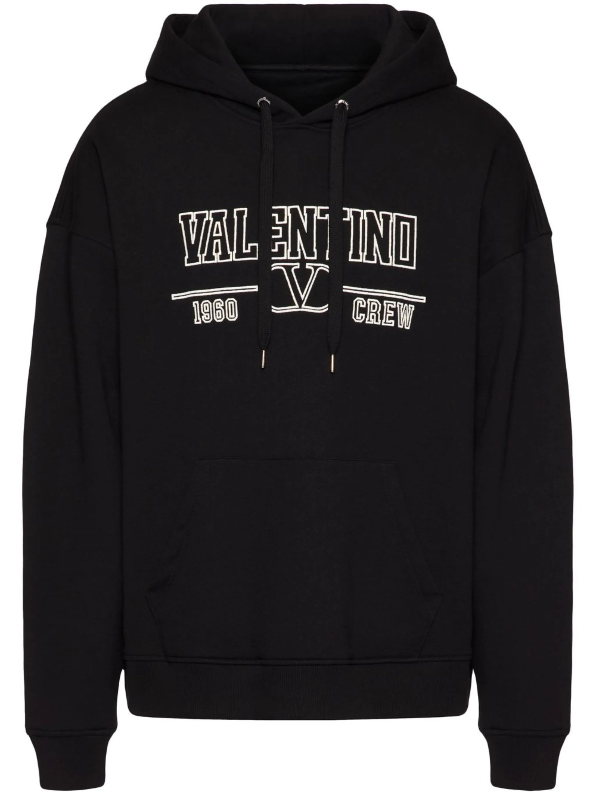 logo-print cotton hoodie