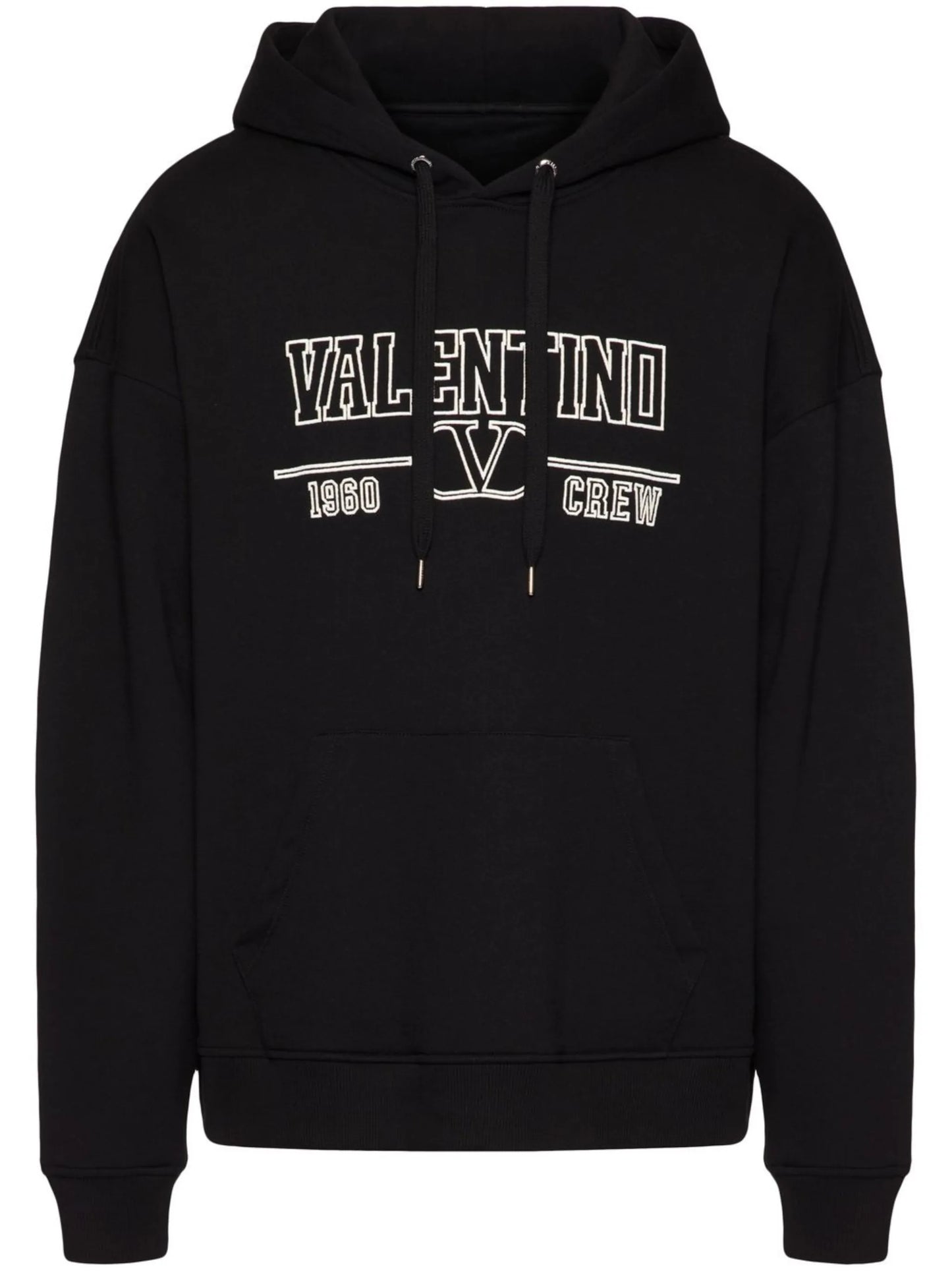 logo-print cotton hoodie
