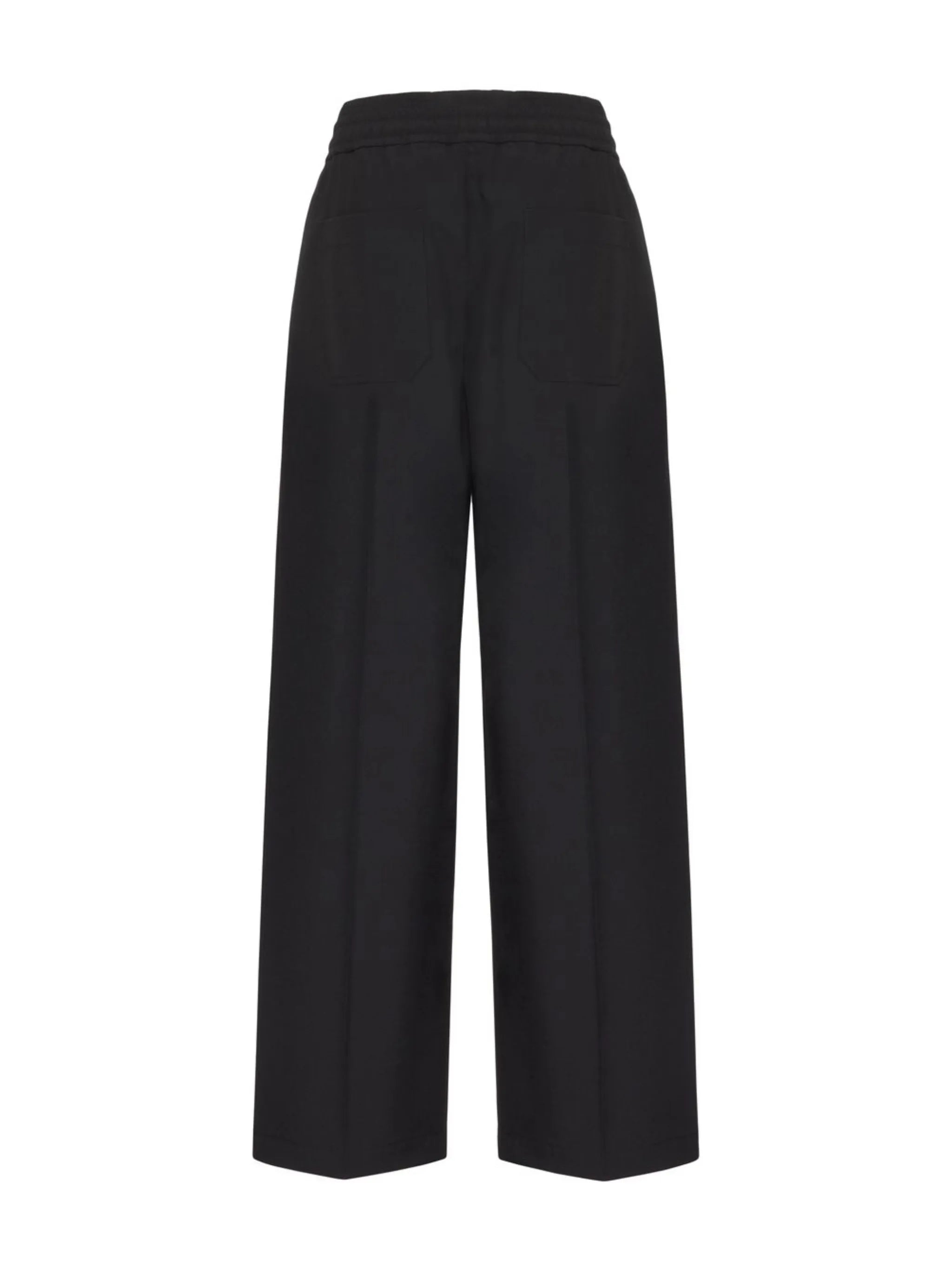 wide-leg virgin wool trousers