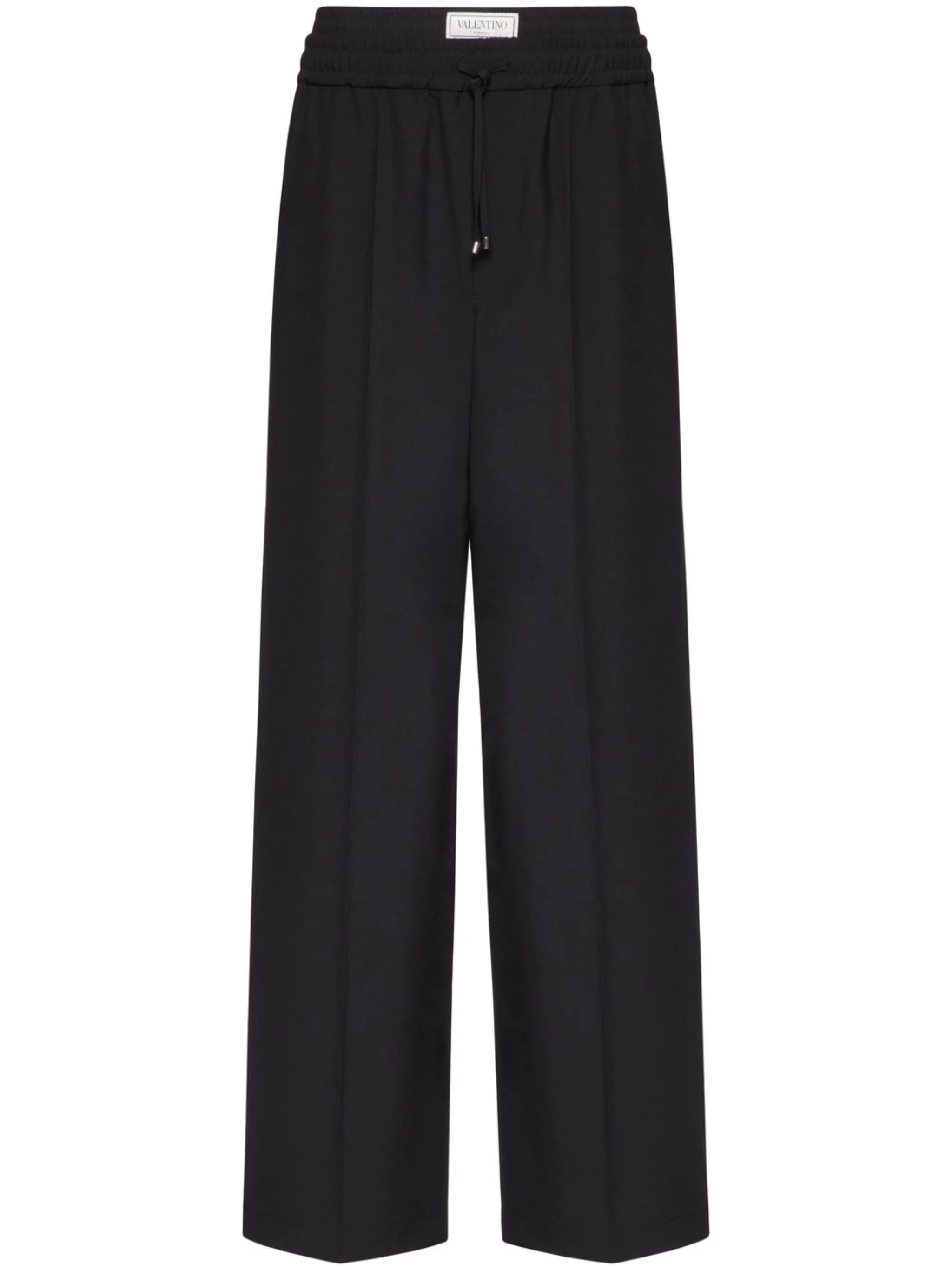wide-leg virgin wool trousers