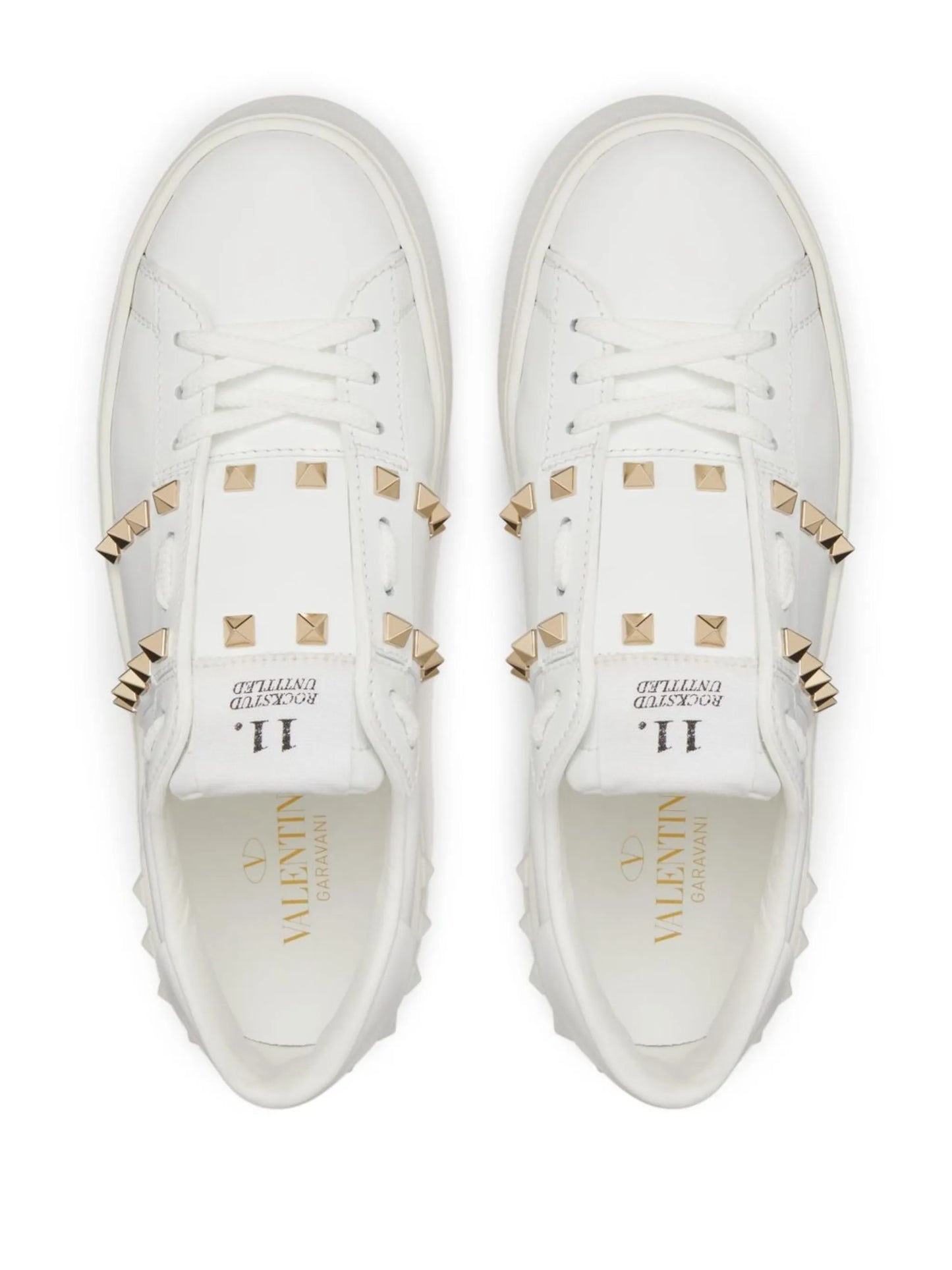 Rockstud Untitled leather flatform sneakers