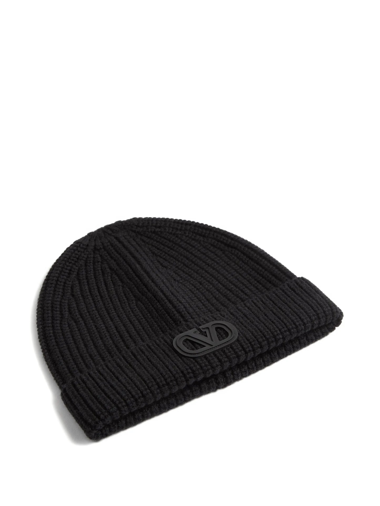 VLogo Signature ribbed wool beanie