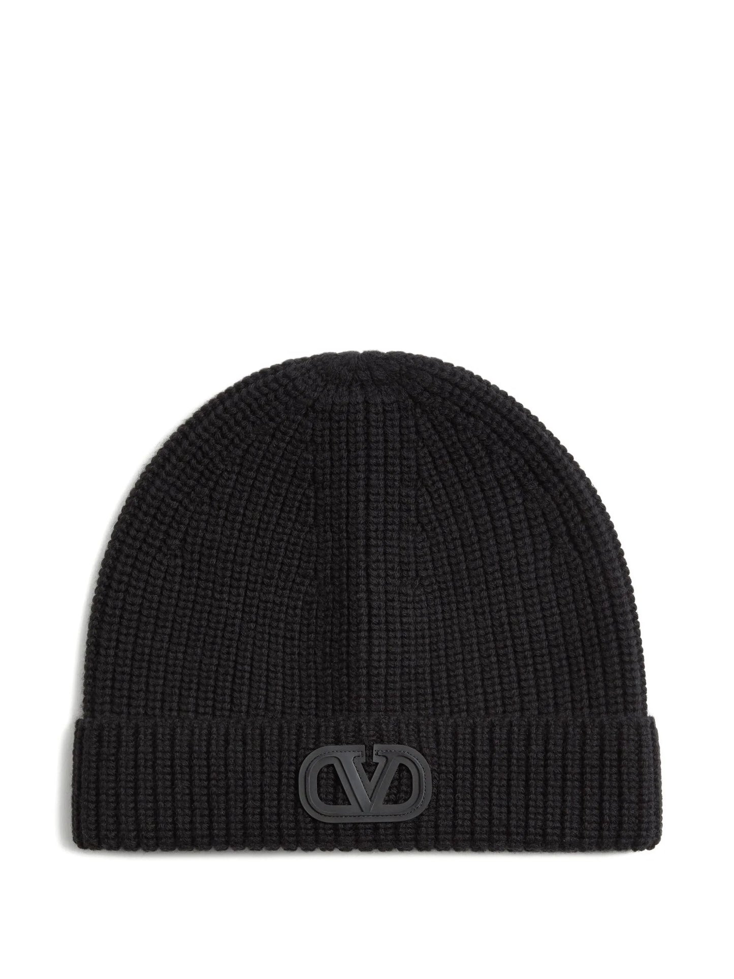 VLogo Signature ribbed wool beanie