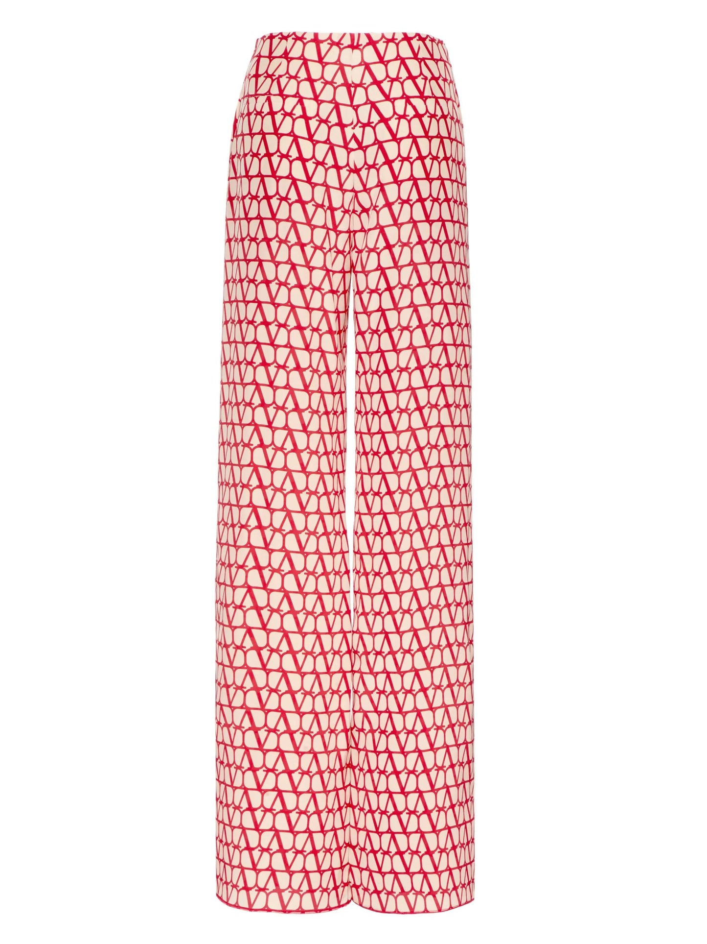 Vlogo crepe de chine trousers