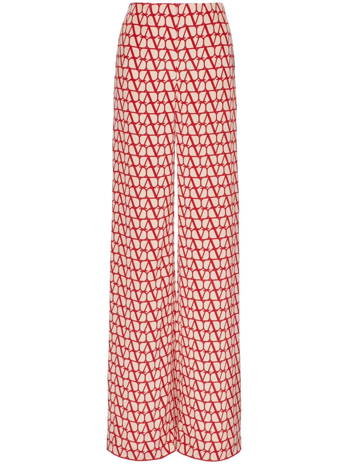 Vlogo crepe de chine trousers