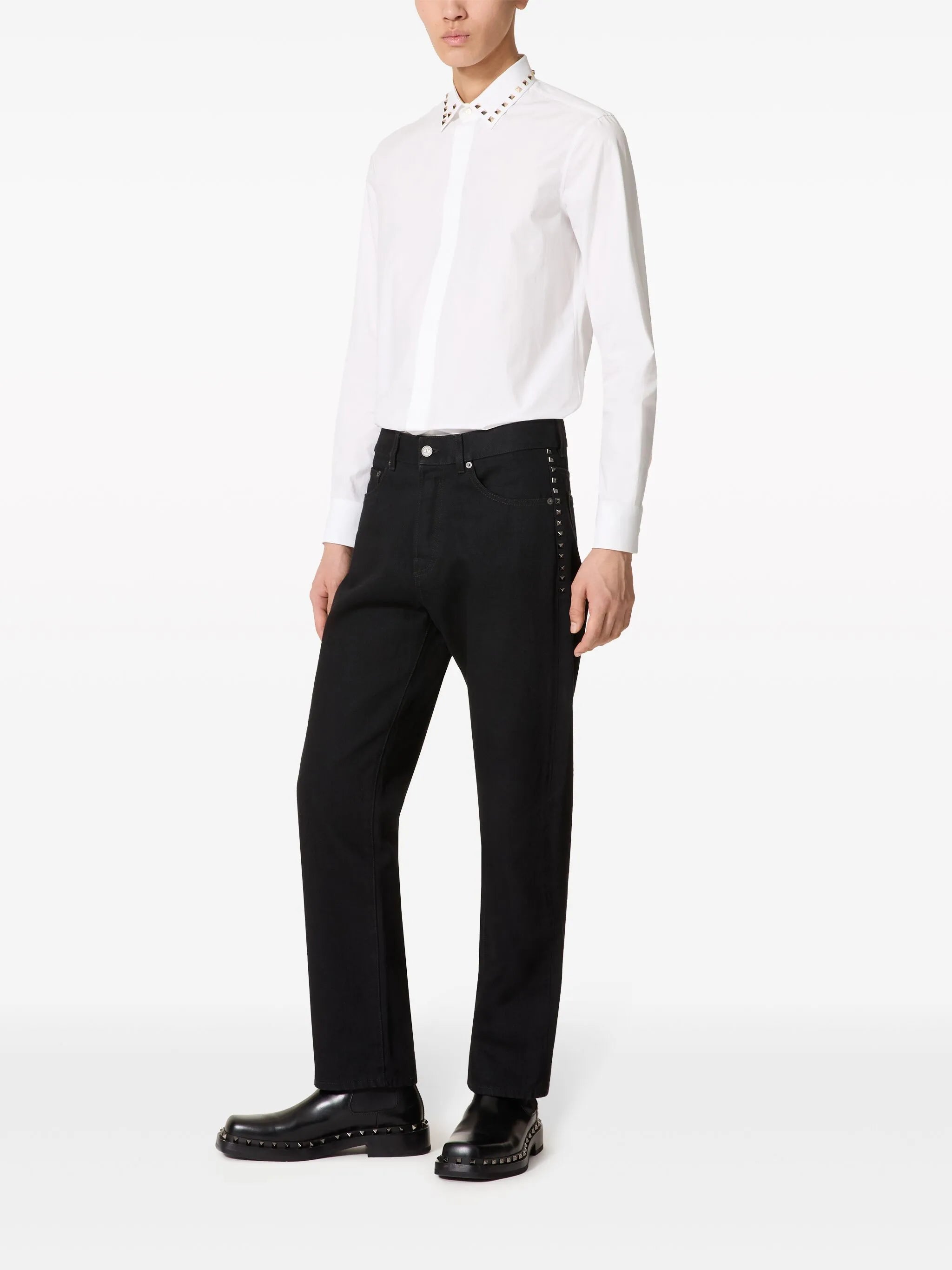 Untitled stud cotton shirt