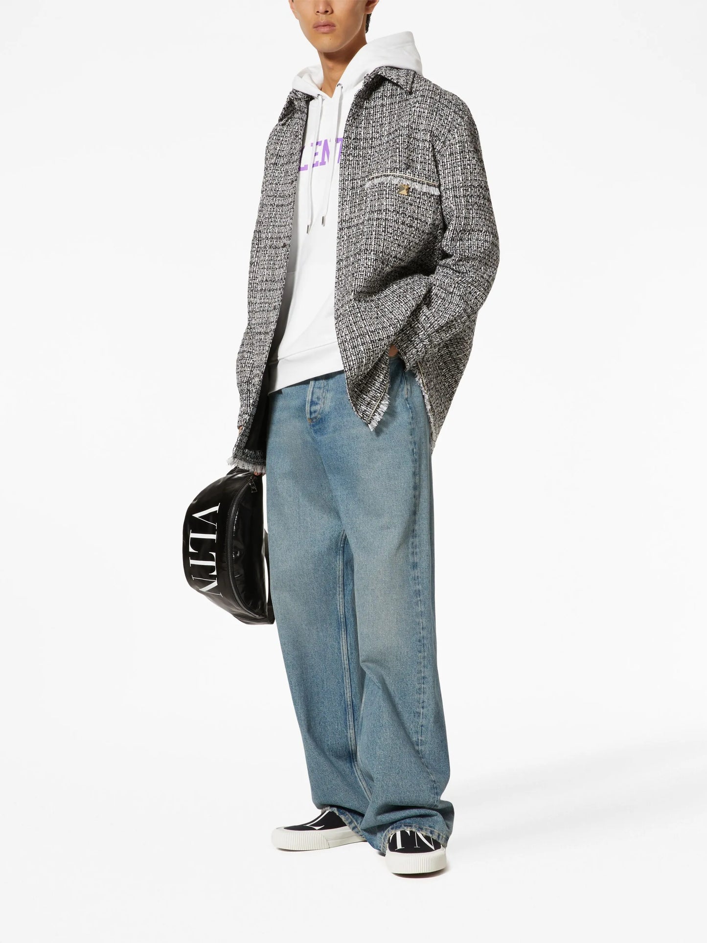 high-rise wide-leg jeans