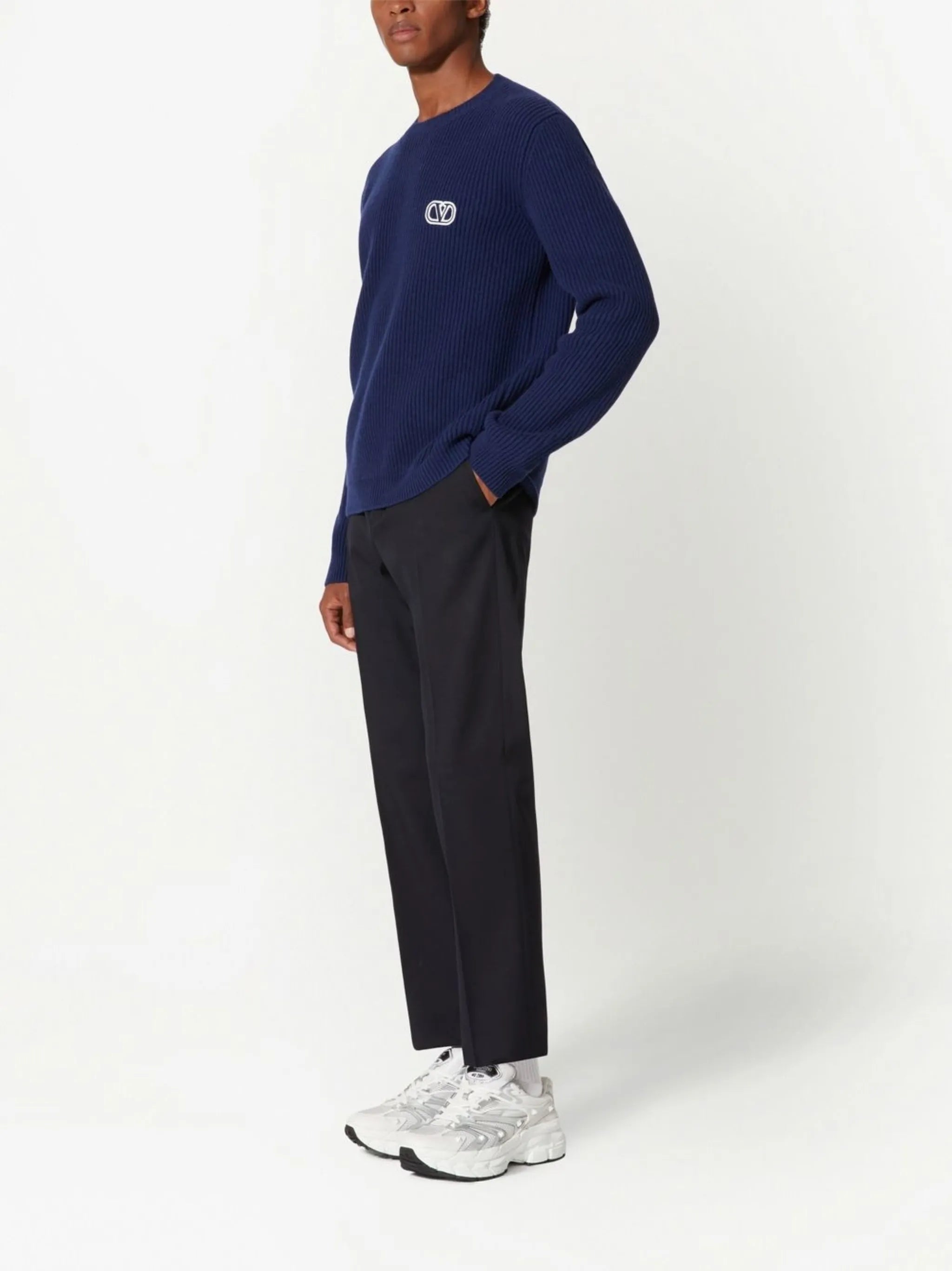 crew neck wool jumper