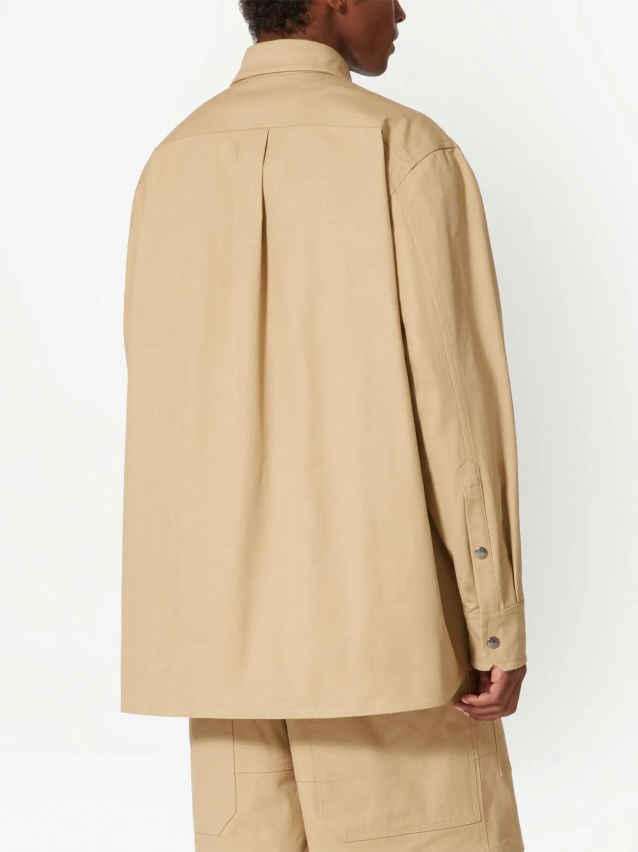 leather-pocket shirt jacket