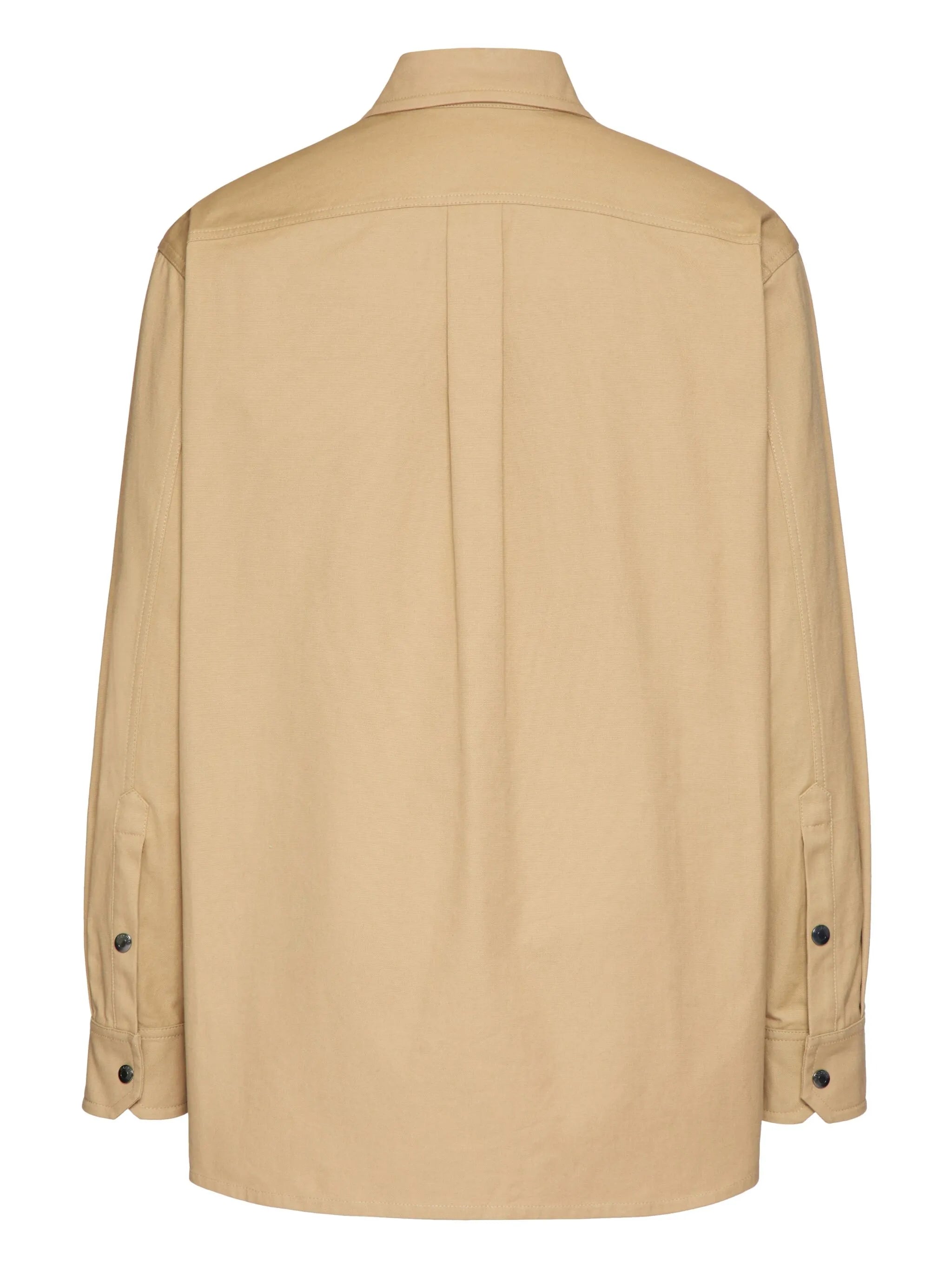 leather-pocket shirt jacket