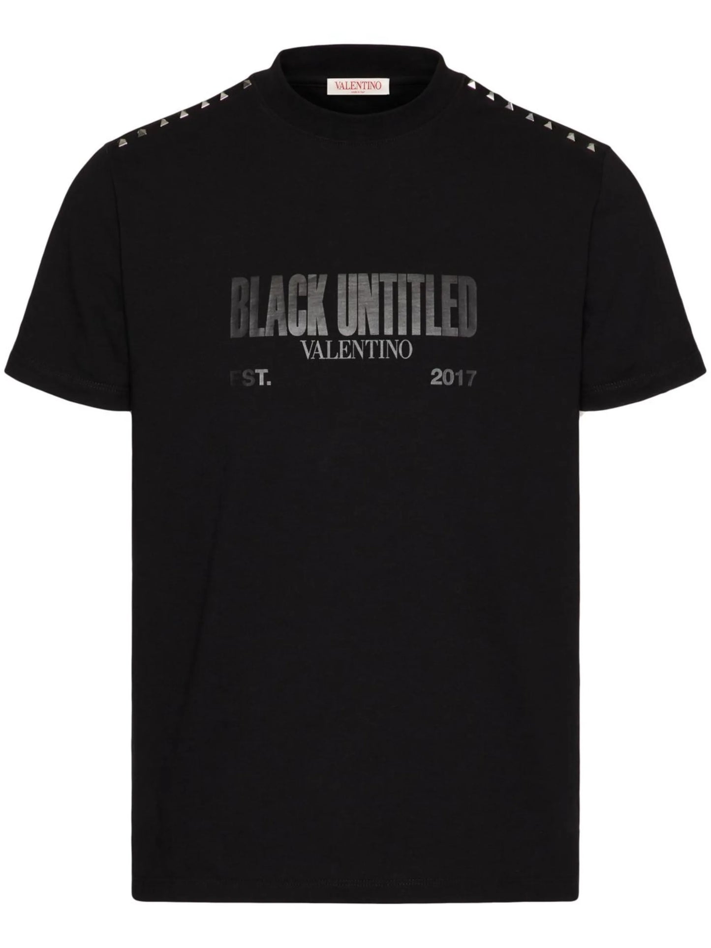 Untitled studded cotton T-shirt