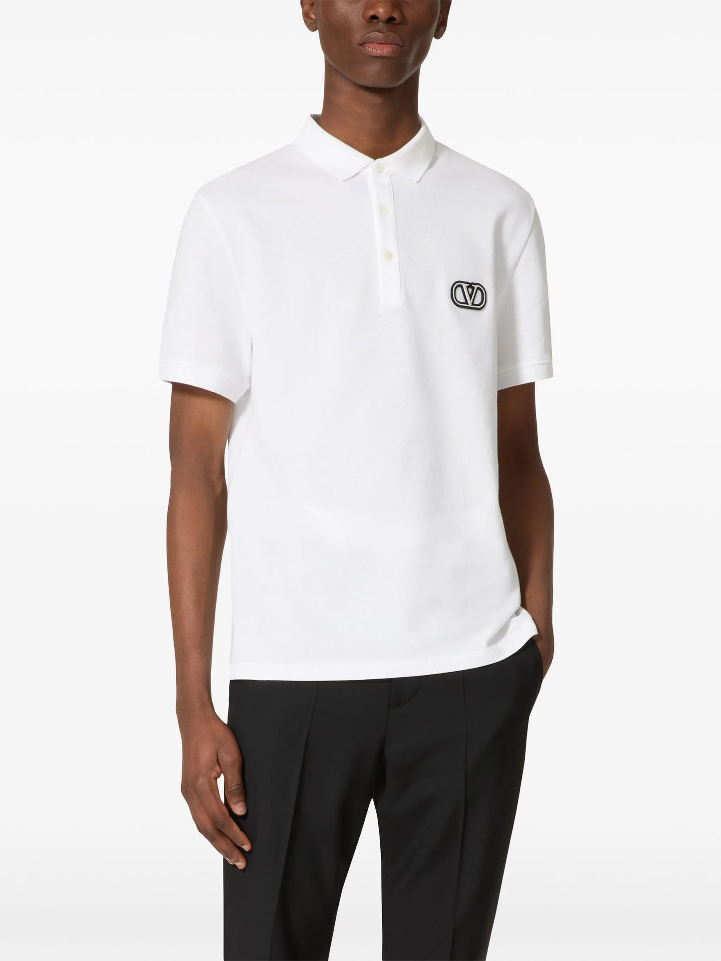VLogo Signature piqué polo shirt