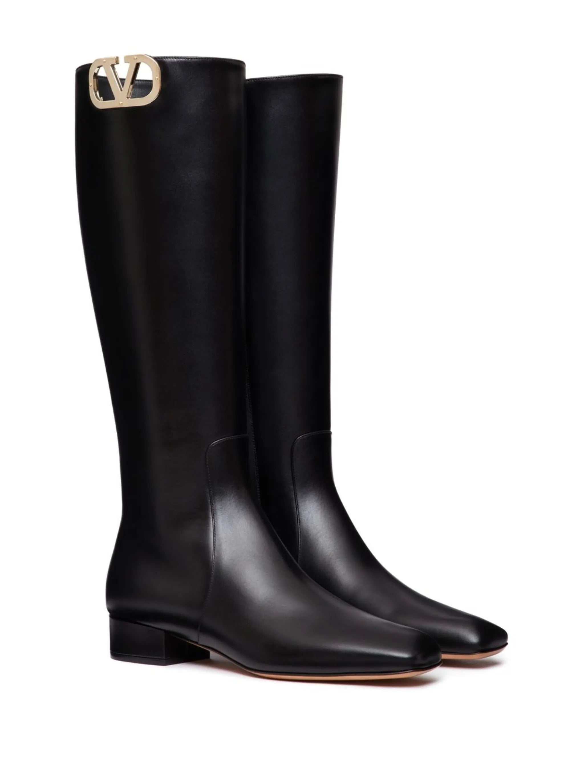 VLogo Type knee-high boots