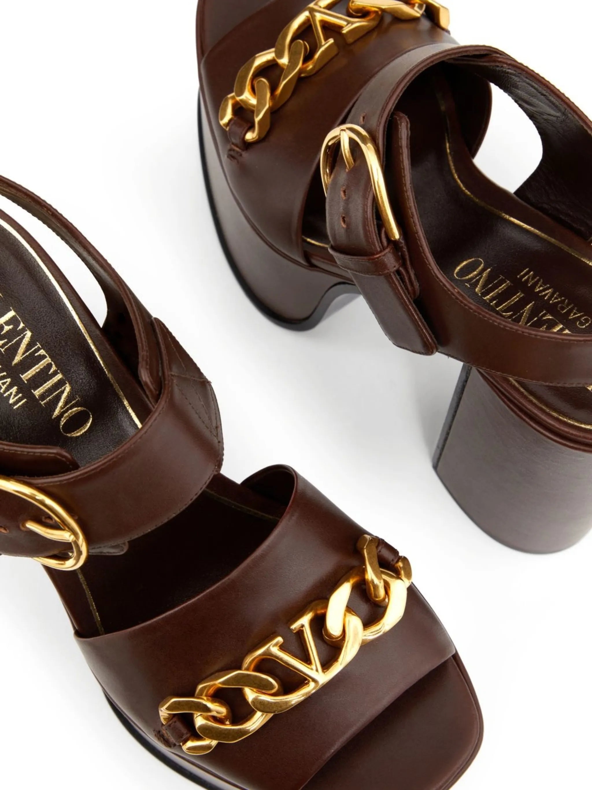 VLogo Chain 130mm platform sandals