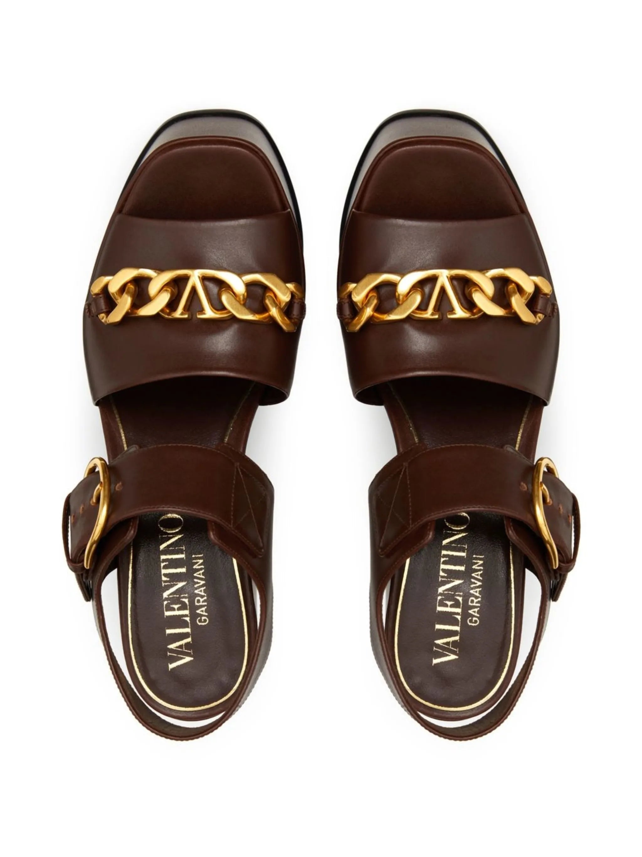 VLogo Chain 130mm platform sandals