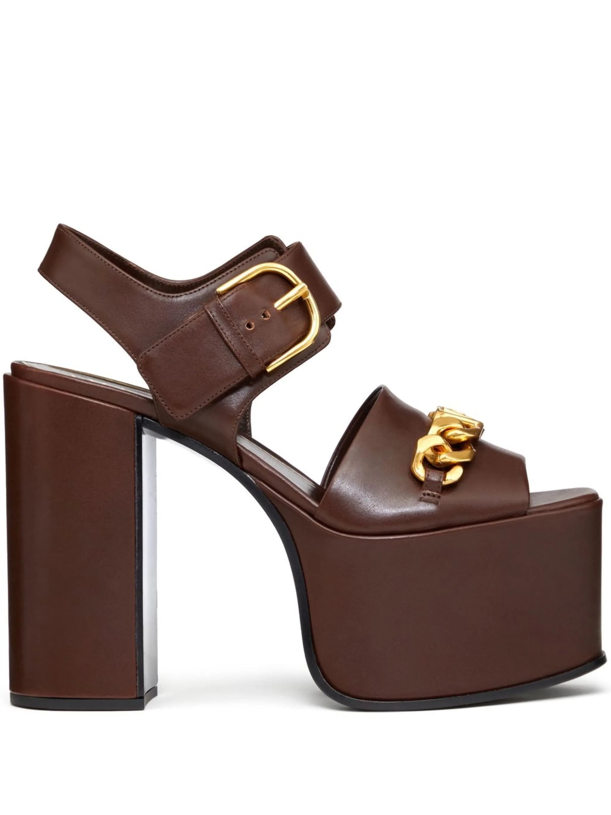 VLogo Chain 130mm platform sandals
