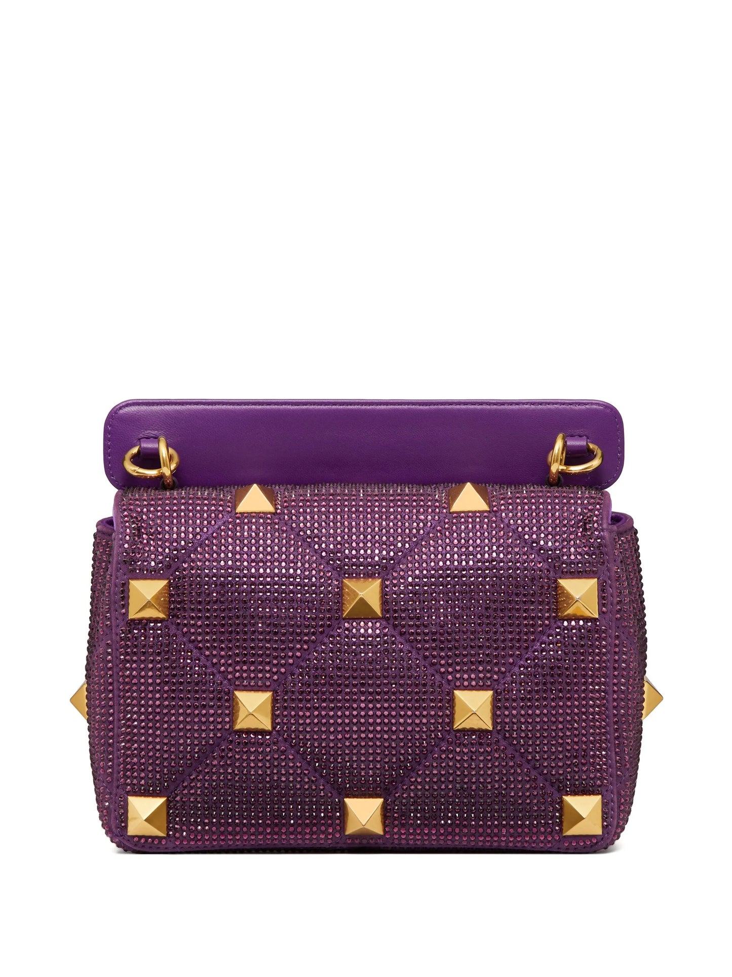 medium Roman Stud rhinestone-embellished shoulder bag