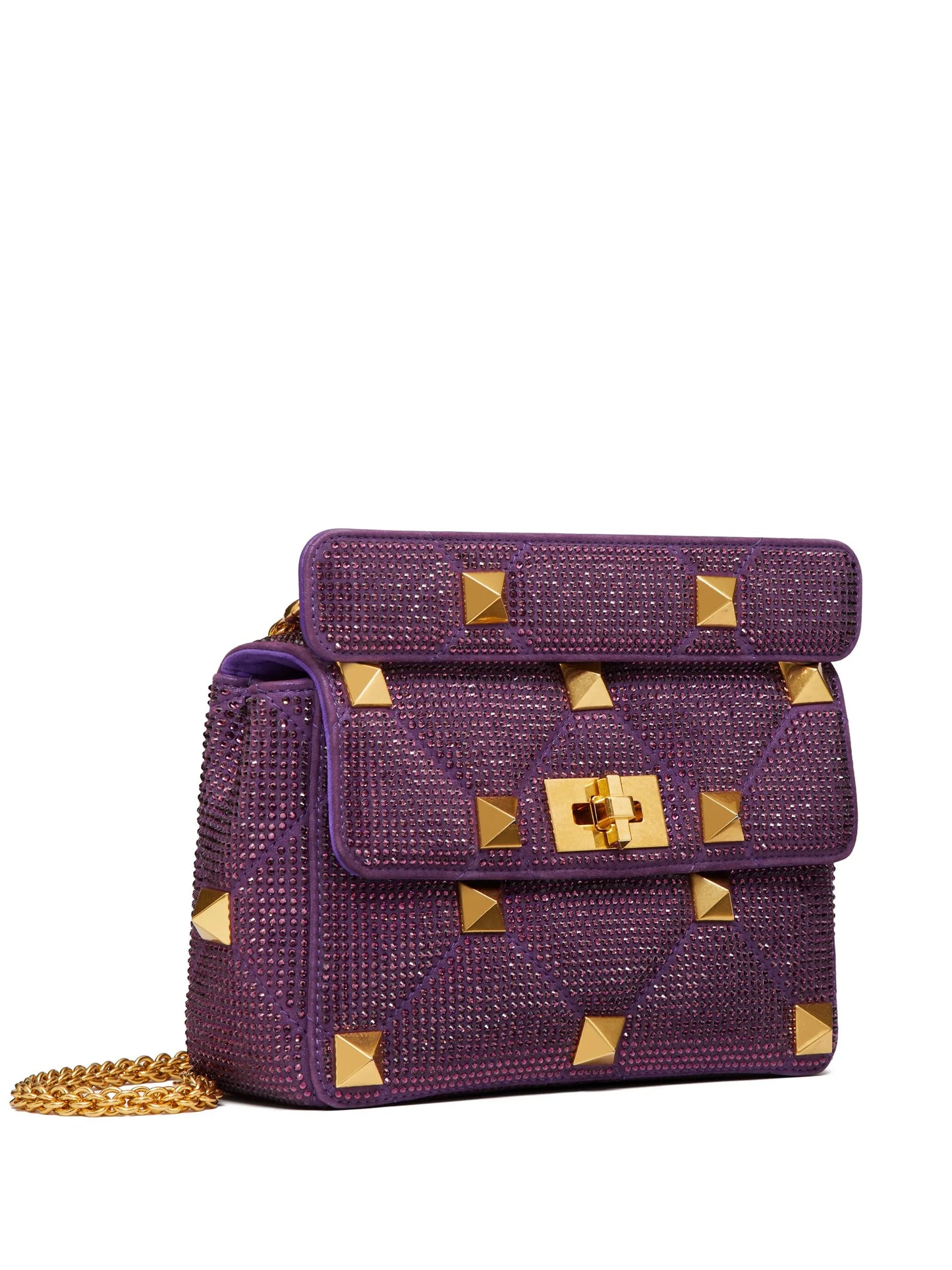 medium Roman Stud rhinestone-embellished shoulder bag