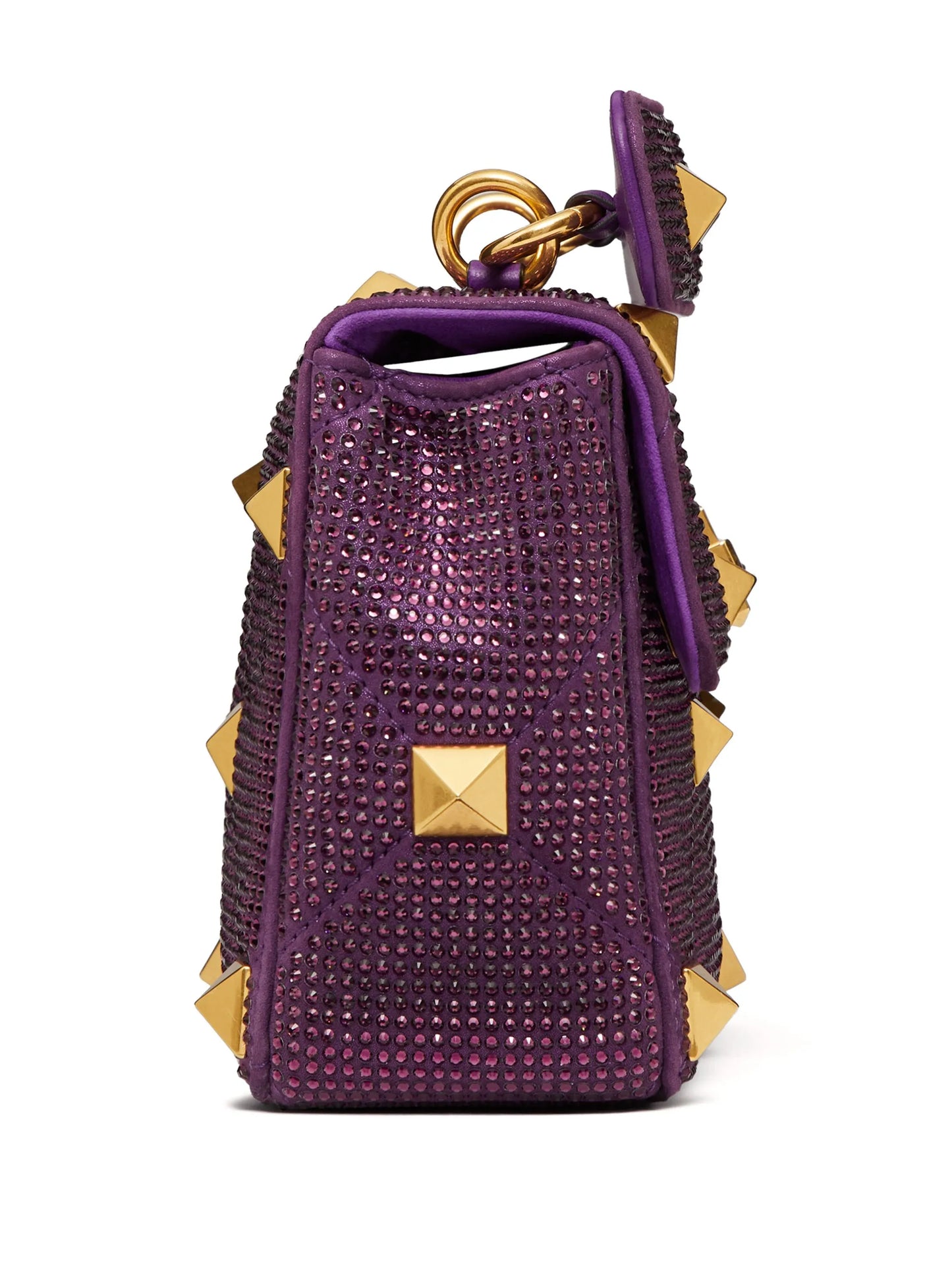 medium Roman Stud rhinestone-embellished shoulder bag