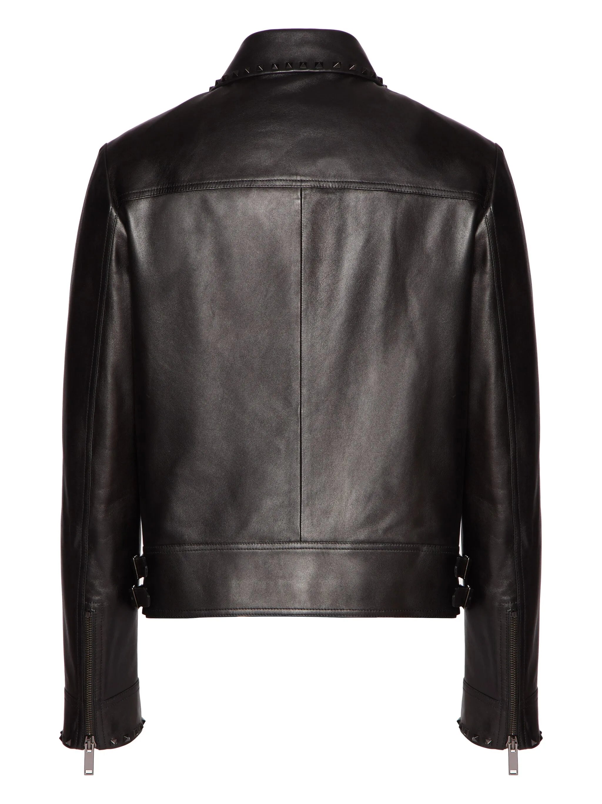 Untitled studs leather jacket