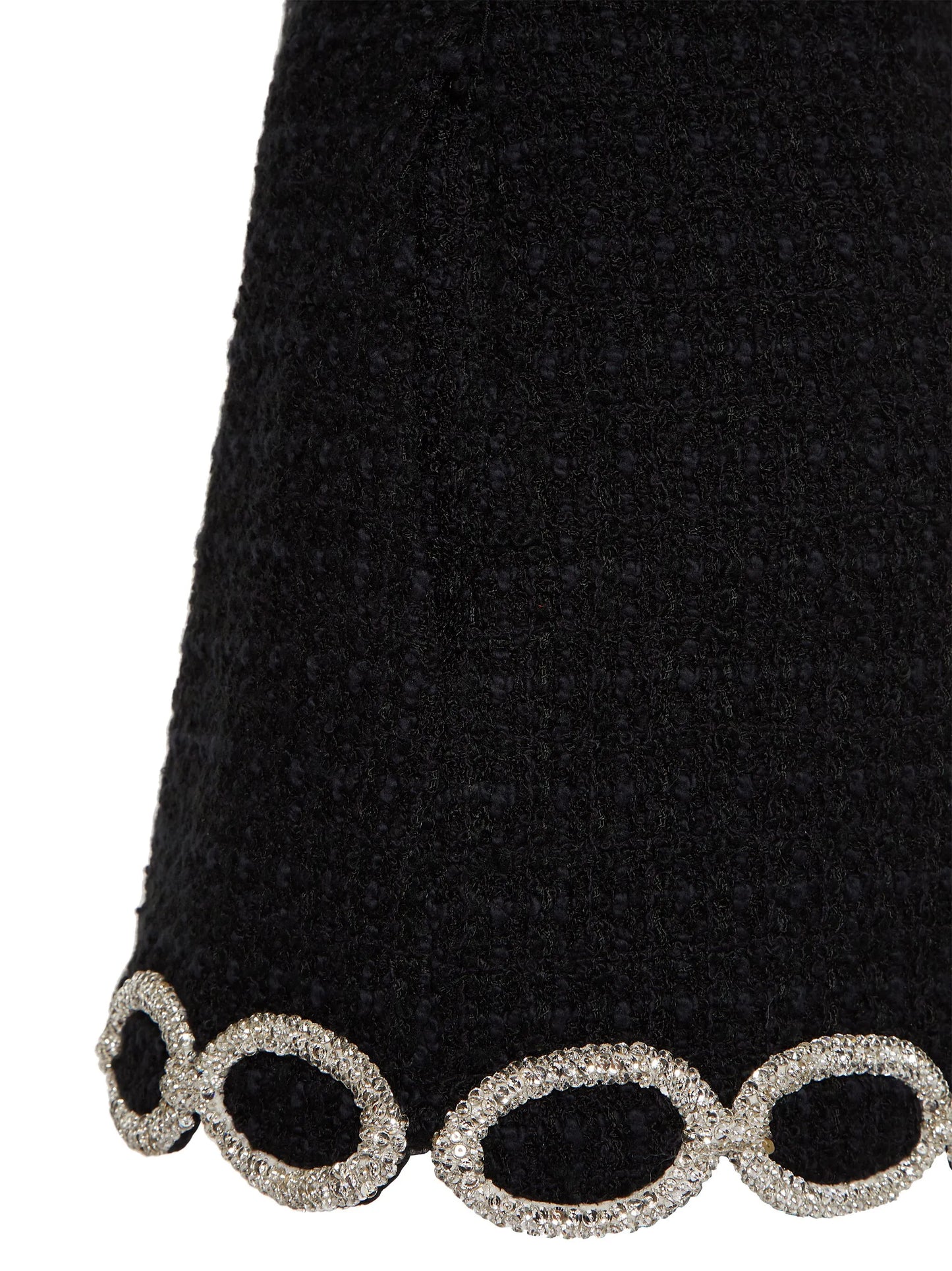 crystal tweed miniskirt
