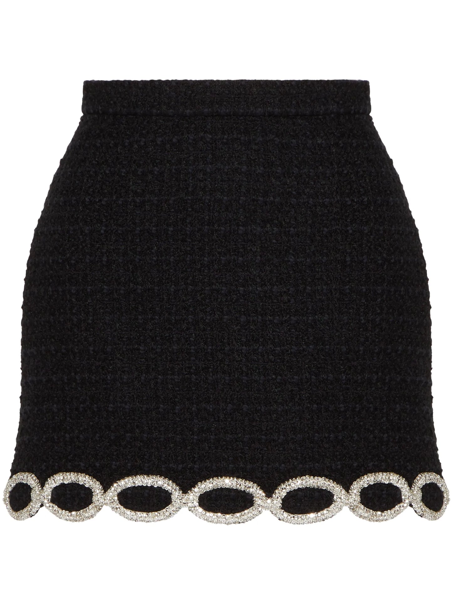 crystal tweed miniskirt