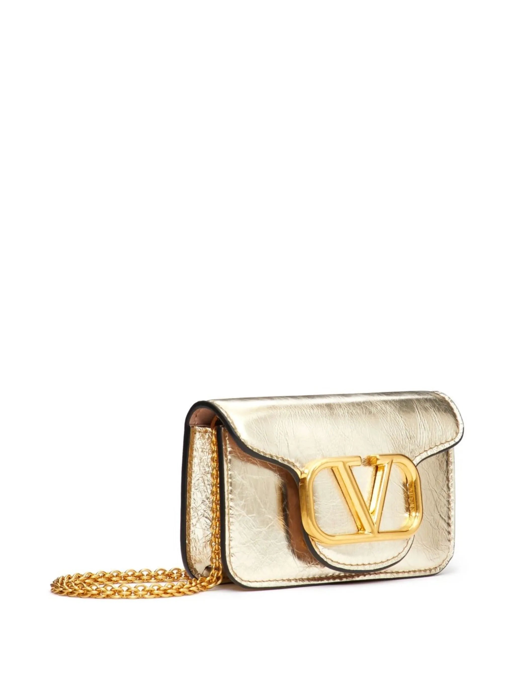 micro Locò metallic shoulder bag