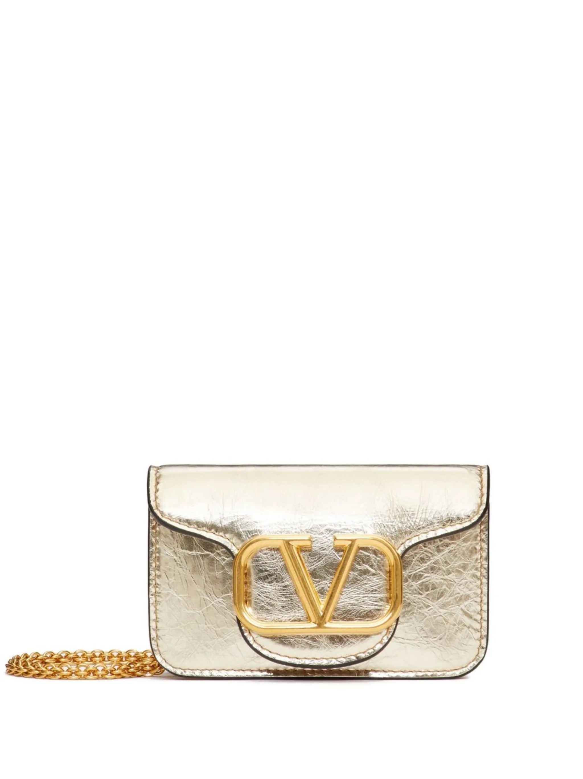 micro Locò metallic shoulder bag