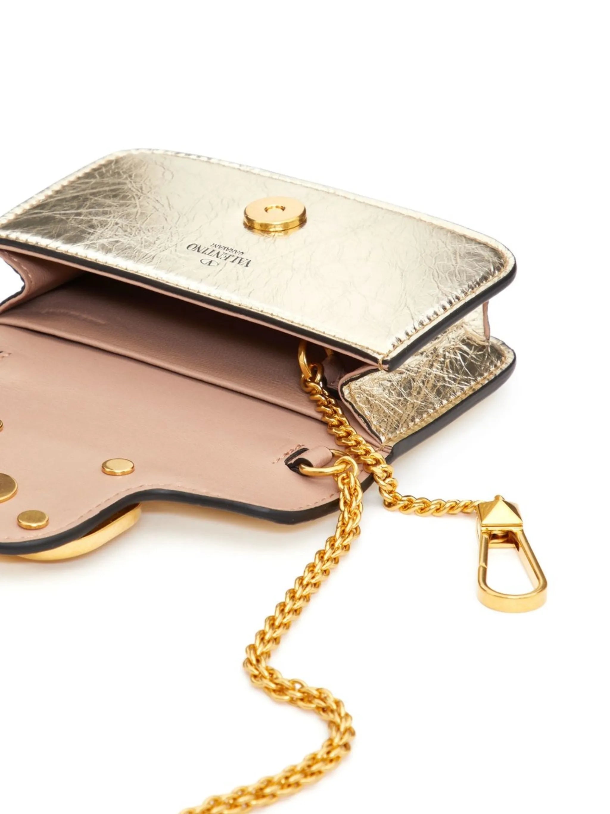 micro Locò metallic shoulder bag